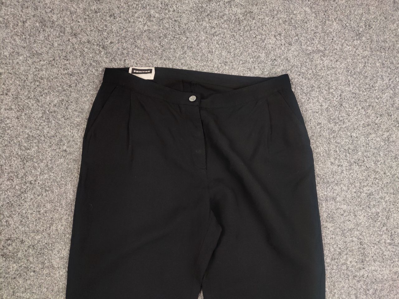 Freitag Freitag E152 Female Linen Blend Black Ankle Pants Size 30" / US 8 / IT 44 - 5 Thumbnail