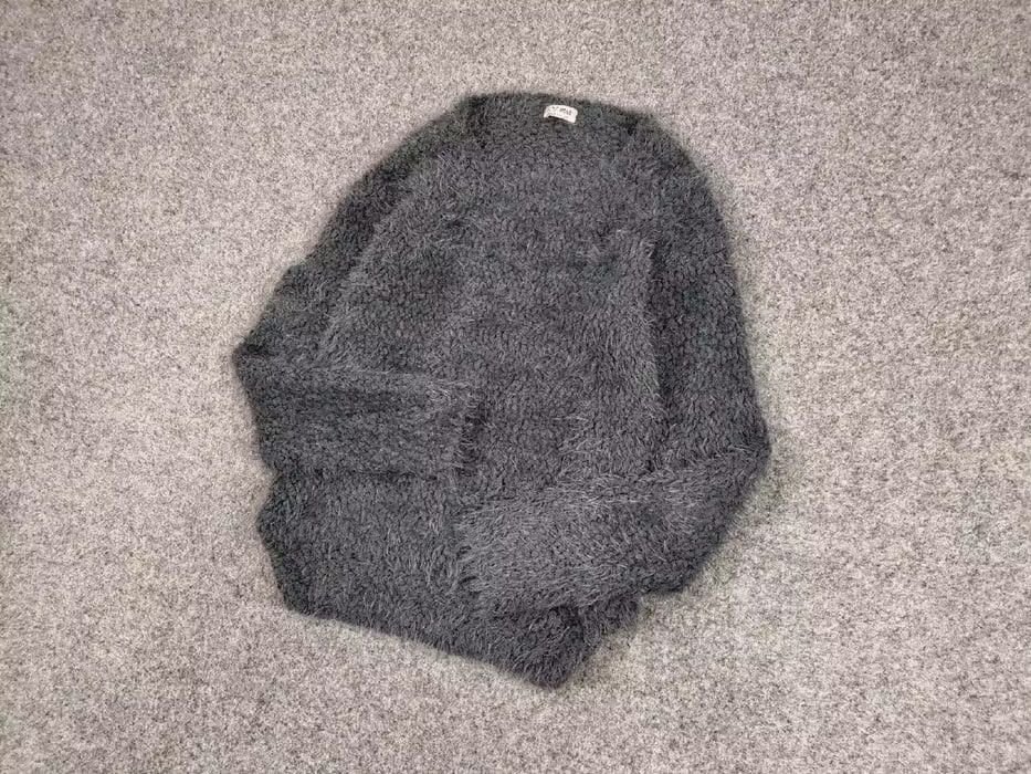 Japanese Brand Vintage Japan Gray Mohair Style Fuzzy Unisex Knit Sweater Size US S / EU 44-46 / 1 - 3 Thumbnail