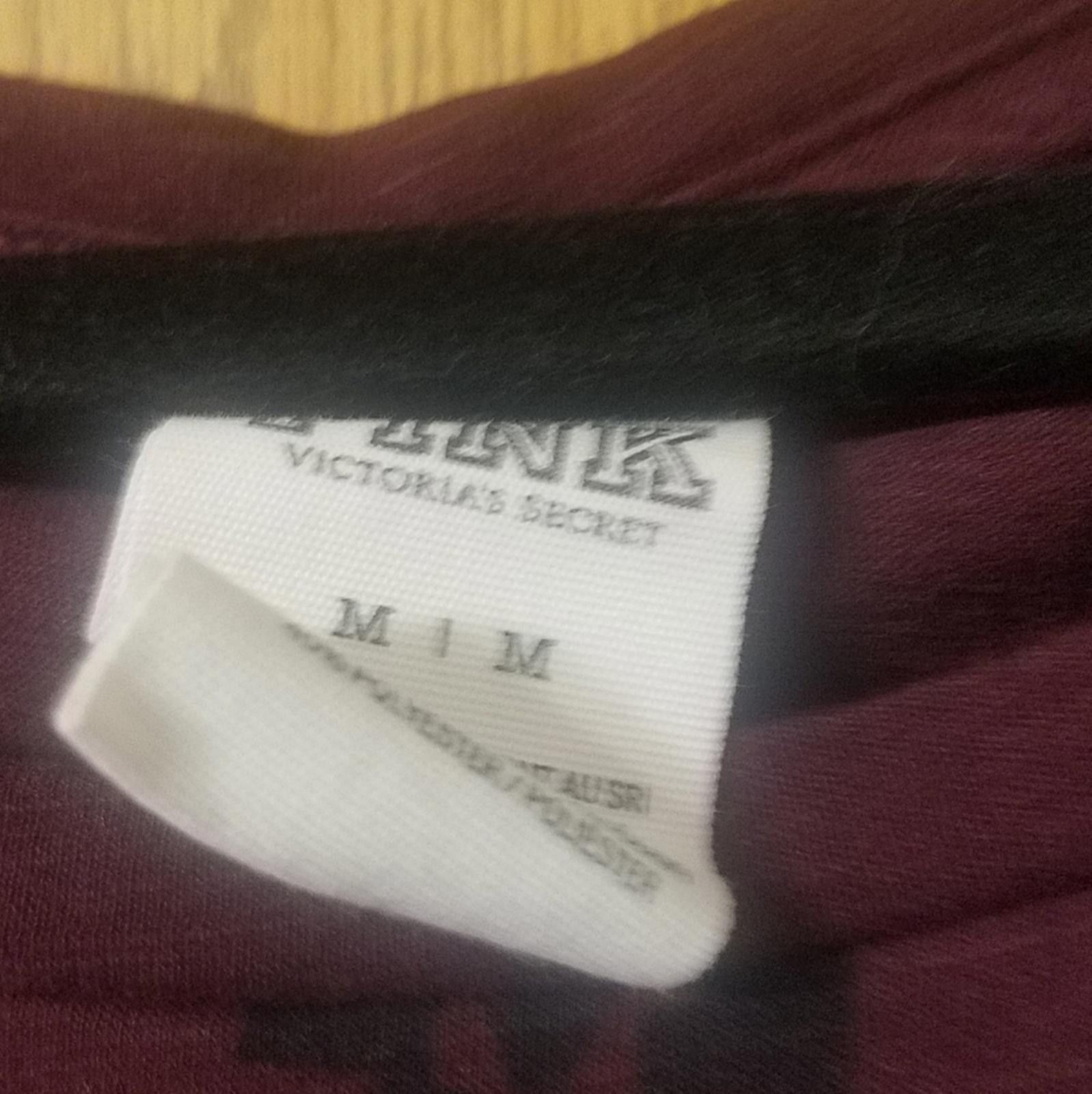 Designer Pink Burgundy Geometric Long Sleeve Top Size Medium Size M / US 6-8 / IT 42-44 - 3 Thumbnail