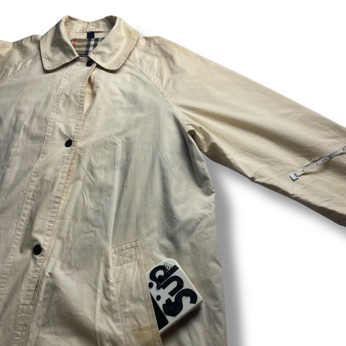Burberry Prorsum VINTAGE BURBERRY LINED NOVACHECK LONG COAT JACKET Size US L / EU 52-54 / 3 - 5 Thumbnail