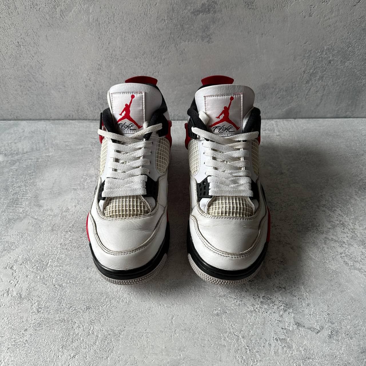 Jordan Brand Nike Air Jordan 4 Red Cement Size EU 42 Size US 8.5 / EU 41-42 - 5 Thumbnail