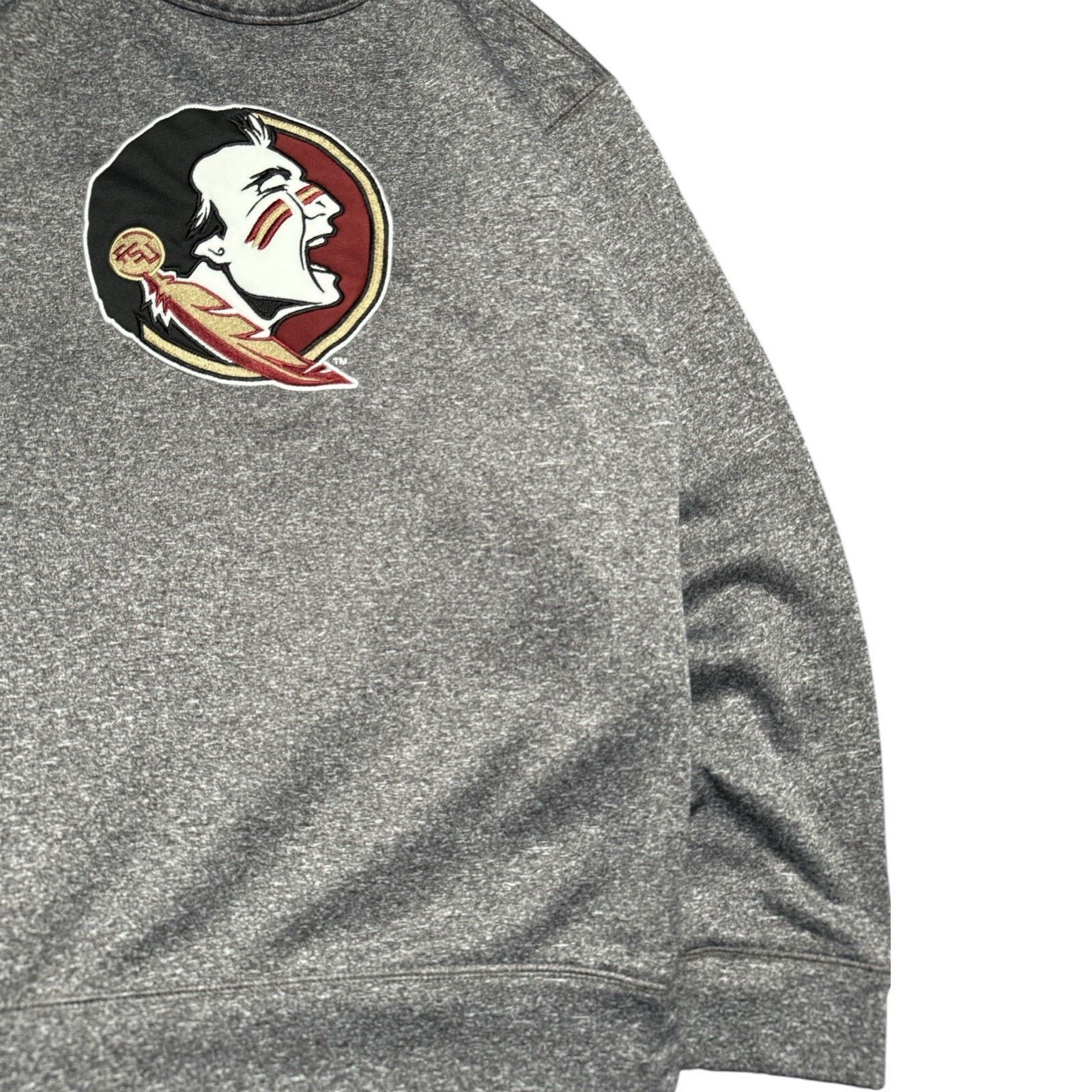 Majestic Majestic FSU Florida Seminoles Gray Pullover Sweatshirt M Size US M / EU 48-50 / 2 - 2 Thumbnail