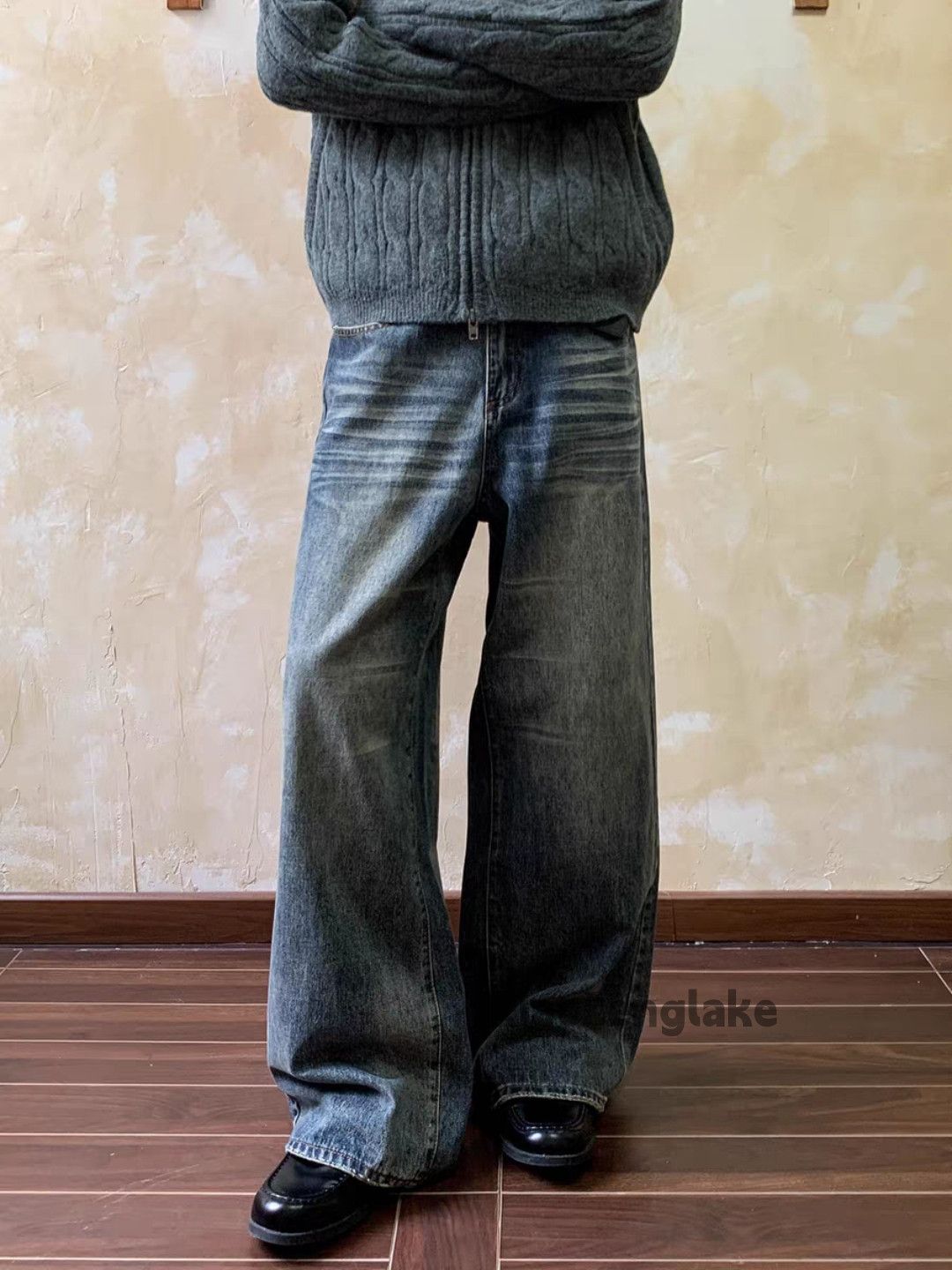 Jean ltx vintage washed faded cleanfit loose baggy jeans Size US 28 / EU 44 - 8 Thumbnail