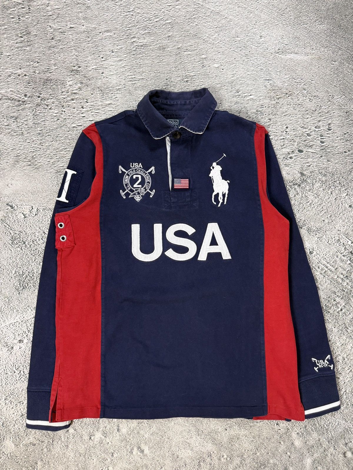 Ralph Lauren Chief Keef Polo Ralph Lauren USA big pony longsleeve Size US M / EU 48-50 / 2 - 1 Thumbnail