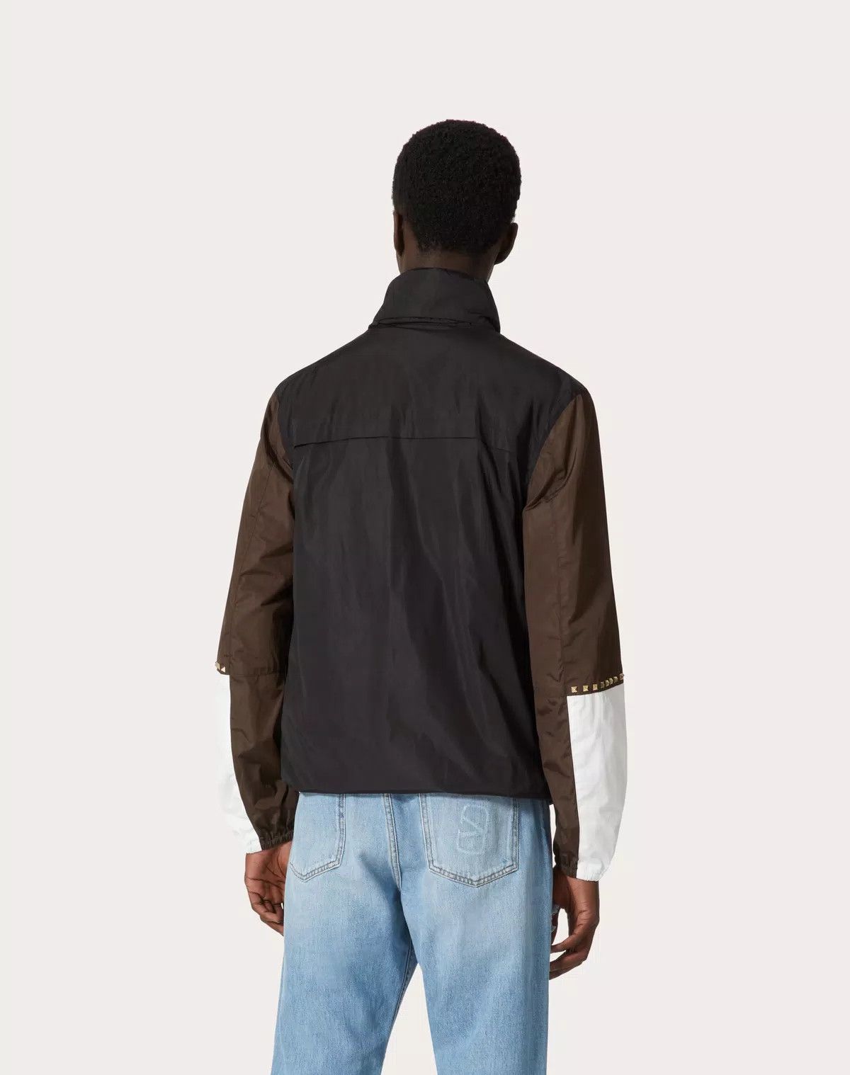 Valentino oc11z0625 Rockstud Untitled Nylon Windbreaker in Black Size US L / EU 52-54 / 3 - 4 Thumbnail