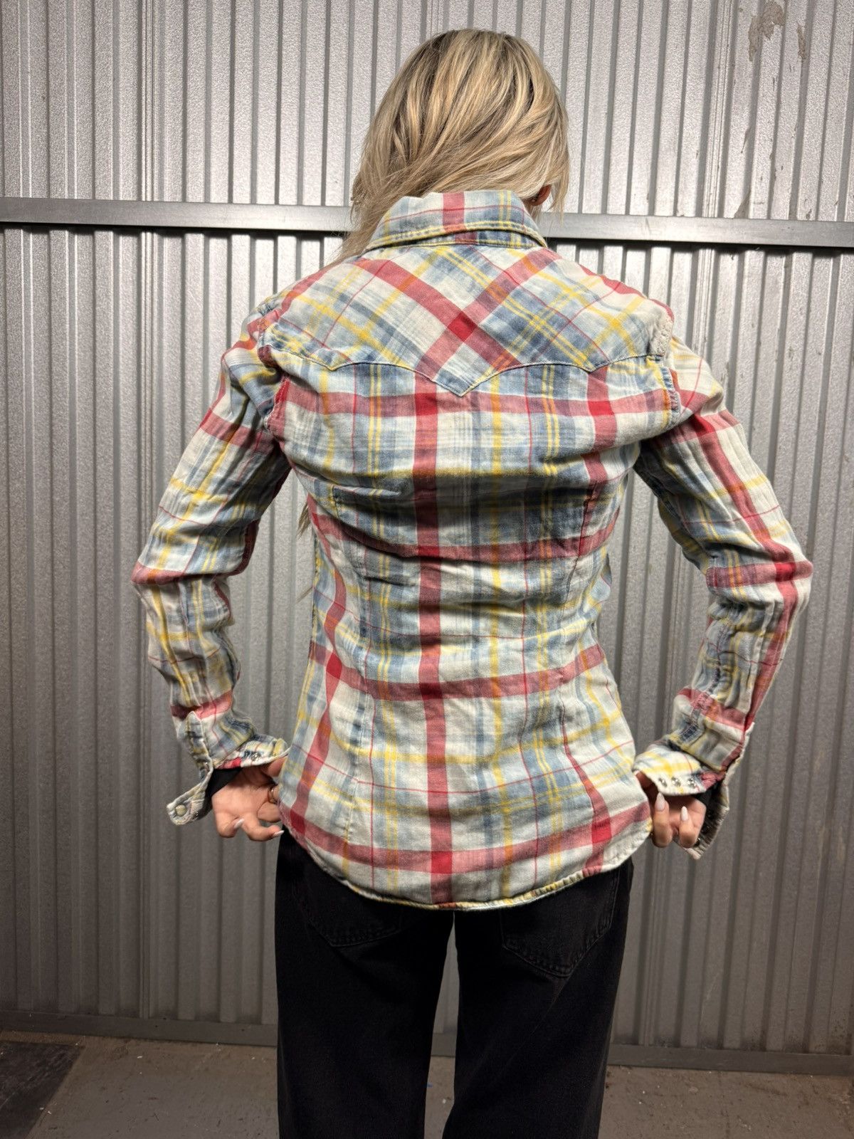 True Religion True Religion Pearl Snap Plaid Button up Western Shirt Size S / US 4 / IT 40 - 3 Thumbnail