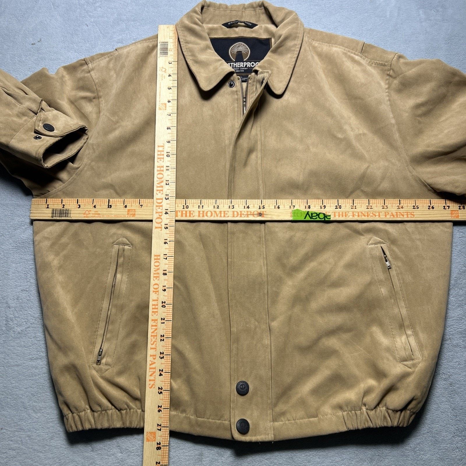 Weatherproof Suede Bomber Chore Barn Jacket Mens XL Lined Workwear Coat Size US XL / EU 56 / 4 - 11 Thumbnail