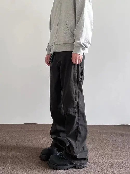 VIBE Retro washed distressed cargo trousers Size US 34 / EU 50 - 6 Thumbnail
