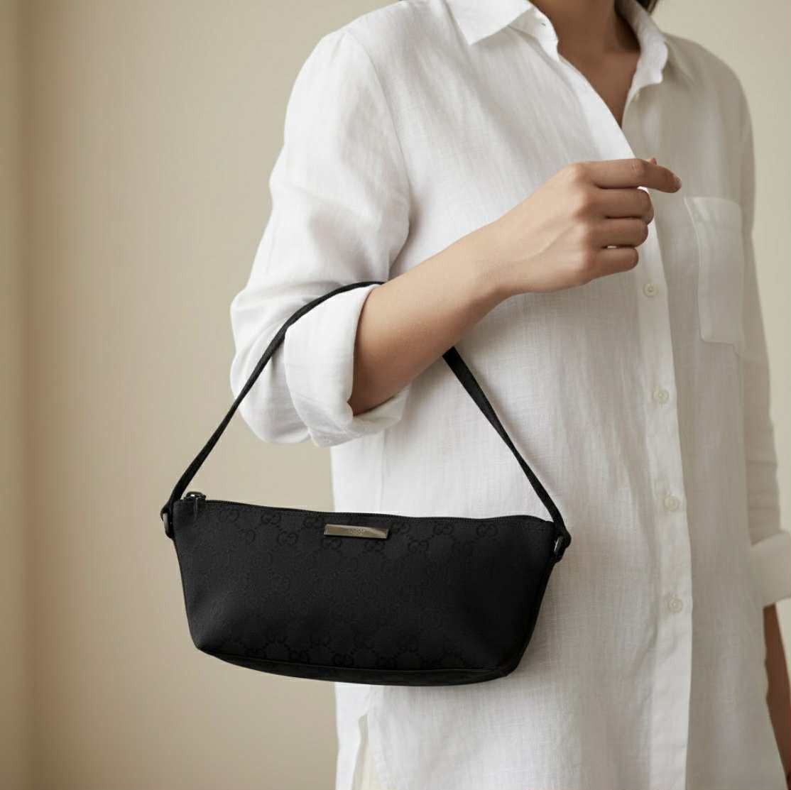 Gucci Gucci GG Canvas Boat Pochette Hand Bag Size ONE SIZE - 2 Thumbnail