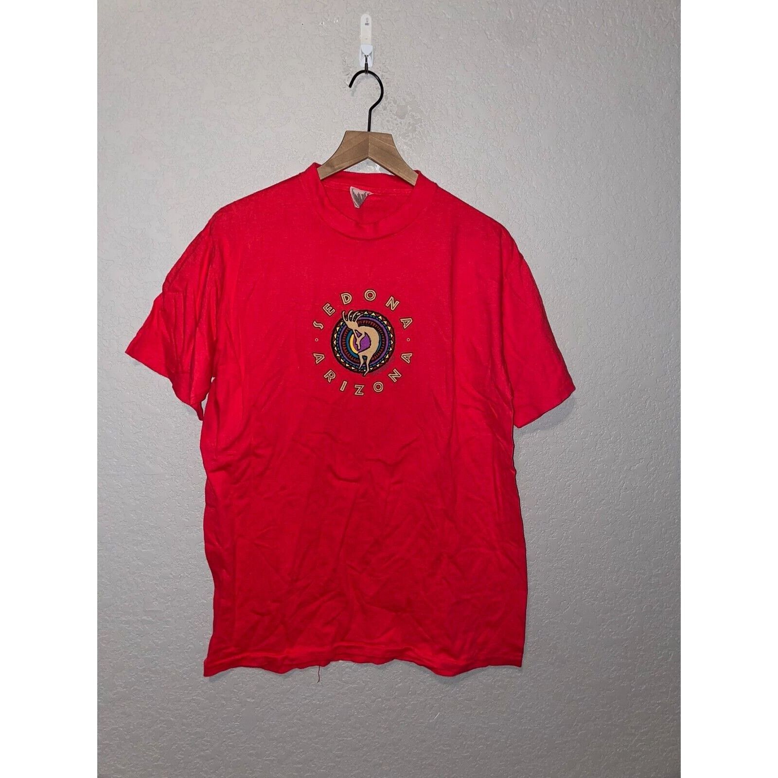 Vintage Vintage Sedona Arizona Shirt Aboriginal Red Tee VTG 90s L Size US L / EU 52-54 / 3 - 1 Thumbnail