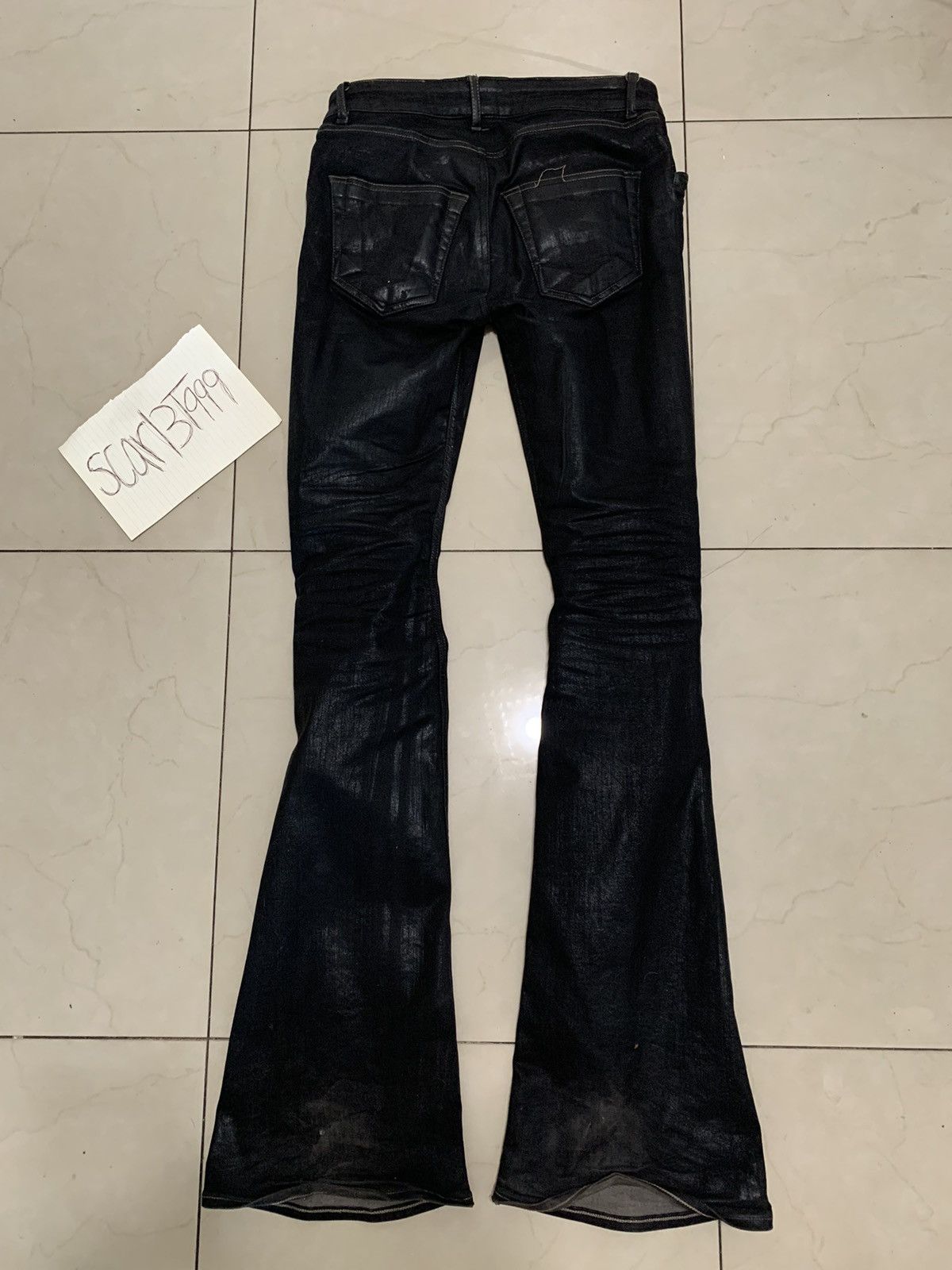 Rick Owens Rick Owens Tyrone bootcut wax jeans Size US 28 / EU 44 - 2 Thumbnail