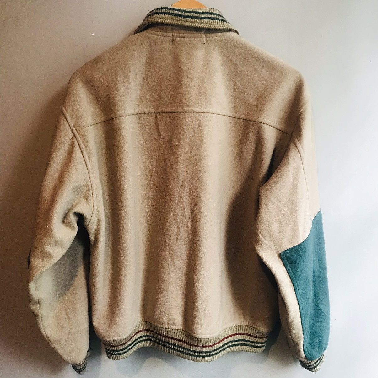 Japanese Brand × Vintage 90’s Japanese Cashmere Varsity Jacket Size US M / EU 48-50 / 2 - 6 Thumbnail