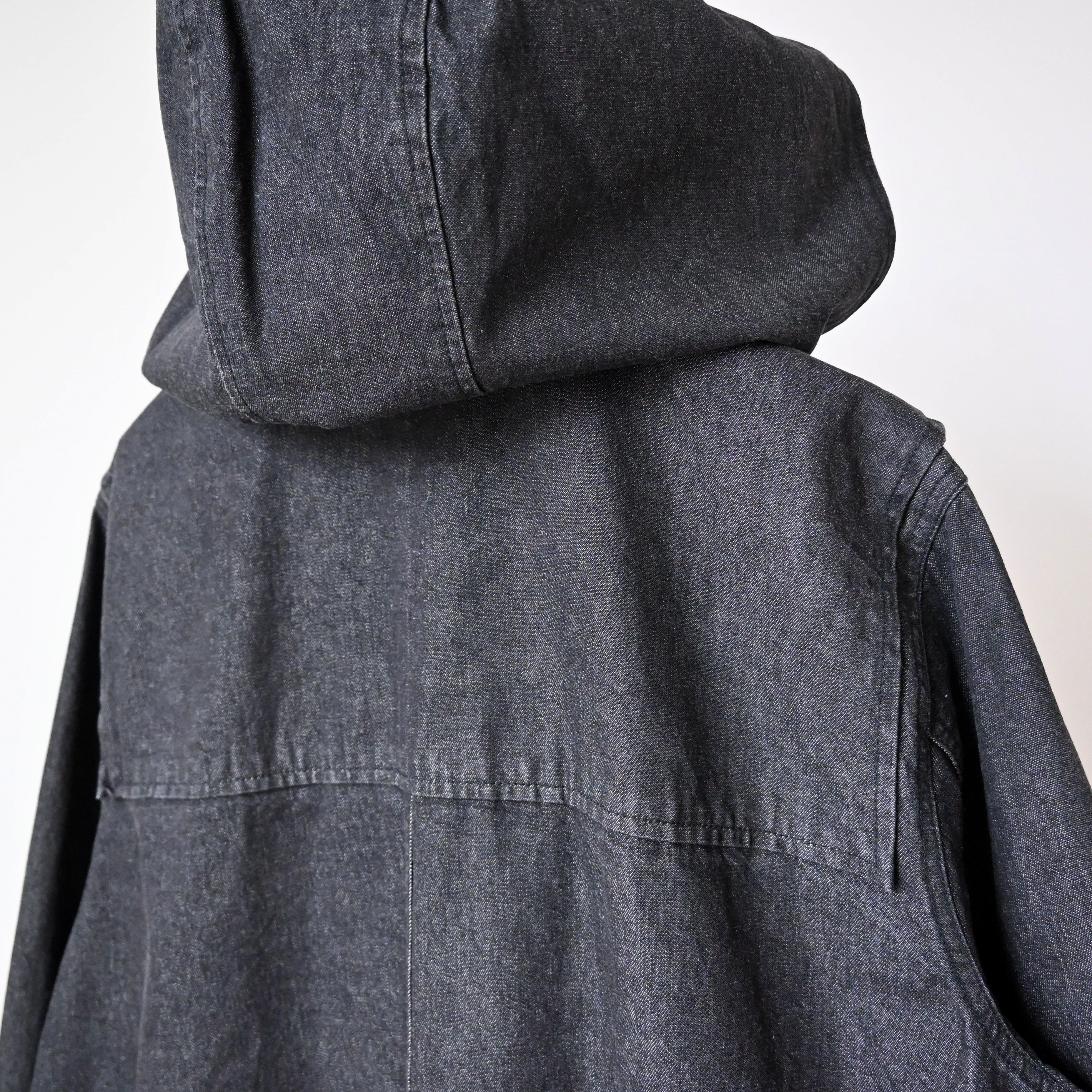 Denim & Co. 1990s Denim & Co black denim duffle coat, size 1X Size US L / EU 52-54 / 3 - 3 Thumbnail