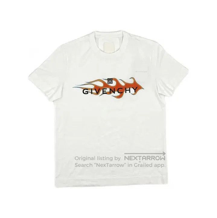 Givenchy Givenchy Slim Fit Flames Print Cotton T-Shirt. Size US M / EU 48-50 / 2 - 2 Thumbnail