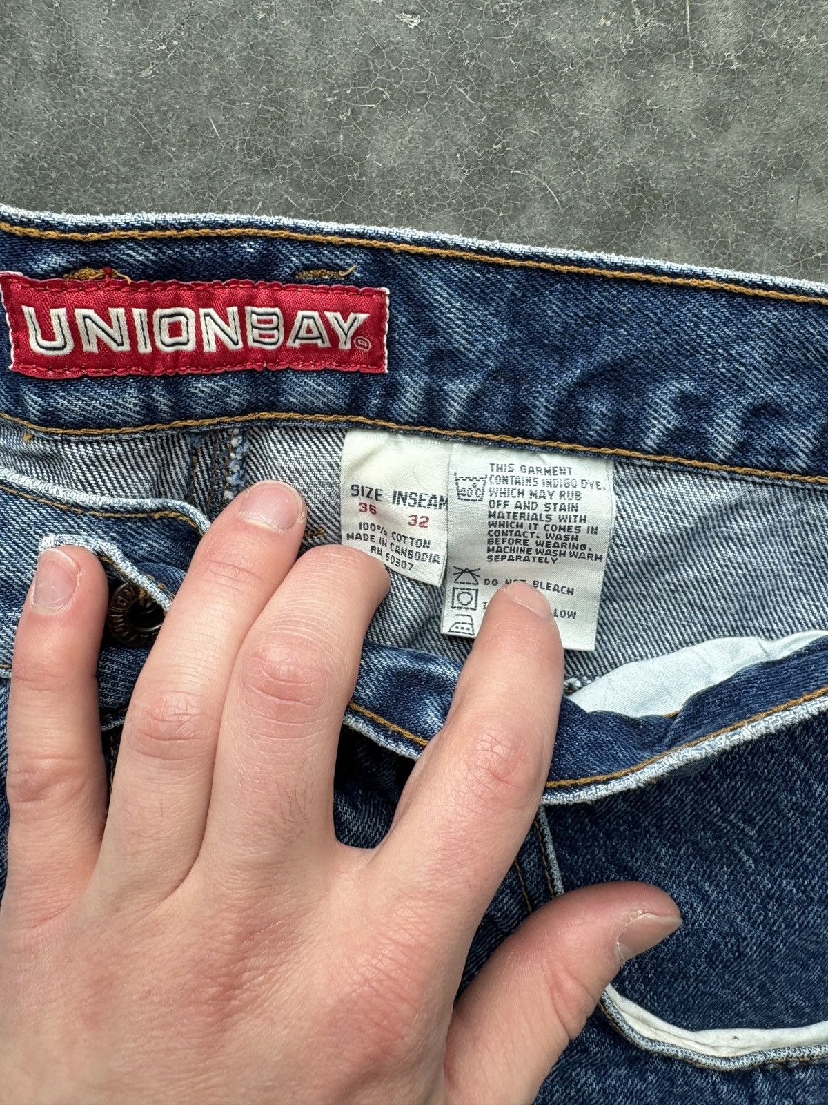 UNIONBAY Vintage Y2K Unionbay Carpenter Jeans Baggy Wide Leg 36x32 Size US 36 / EU 52 - 9 Thumbnail