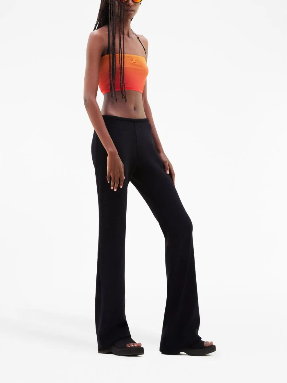 Courreges o1mle0824 Bandeau Top Gradient Sunset in Orange Size L / US 10 / IT 46 - 3 Thumbnail