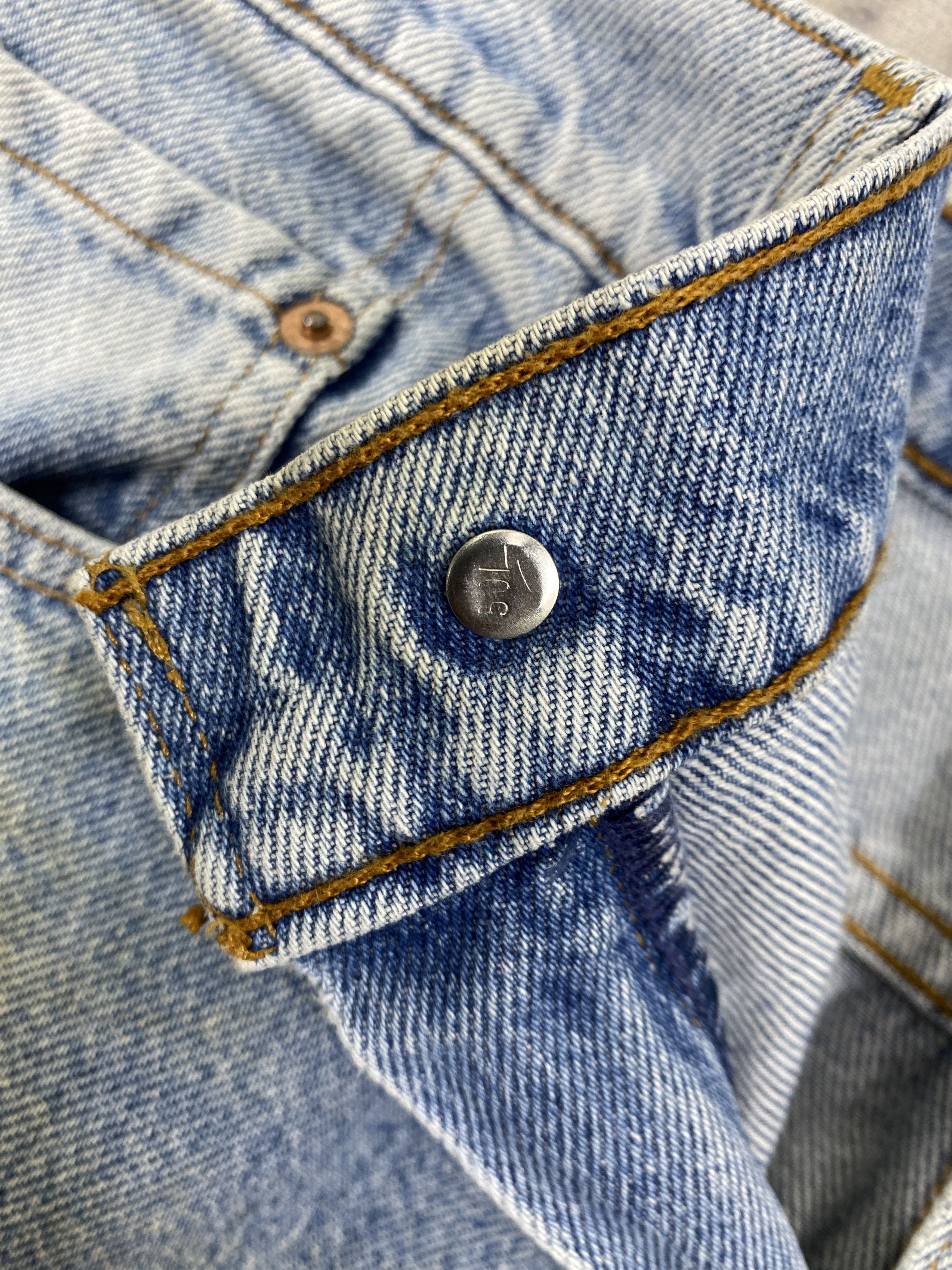 Levi's 90’s Distressed Blue Vintage Levi's 610 USA 33x29.5 JN866 Size US 33 - 7 Thumbnail