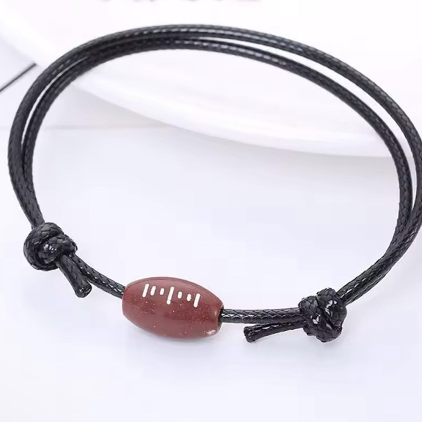 Other American Football Braided Bracelet Adjustable Wrist Rope Size ONE SIZE - 1 Thumbnail