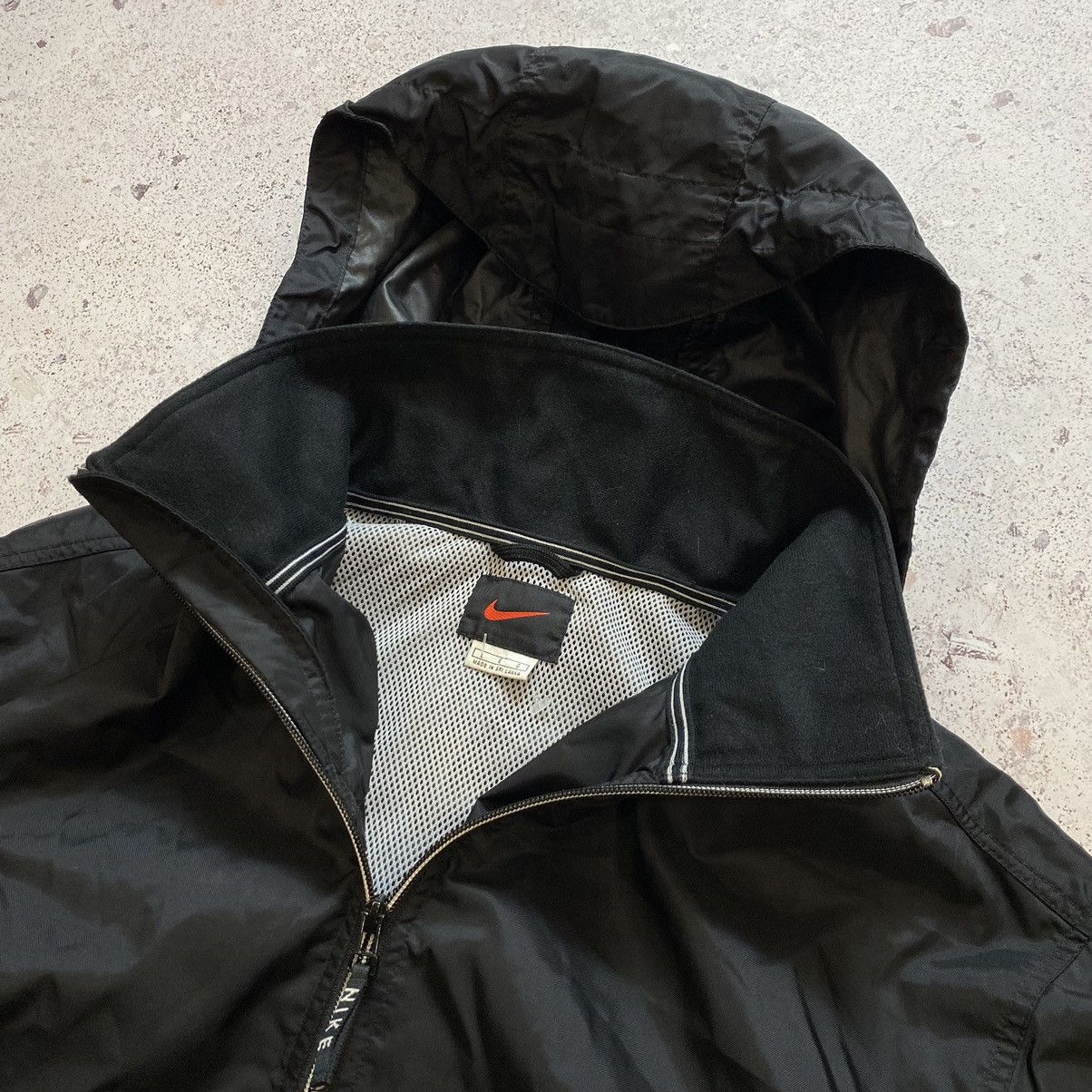 Nike × Vintage Vintage 90s Nylon Nike Jacket Mini Swoosh Baggy Fit Y2K Size US XL / EU 56 / 4 - 10 Thumbnail