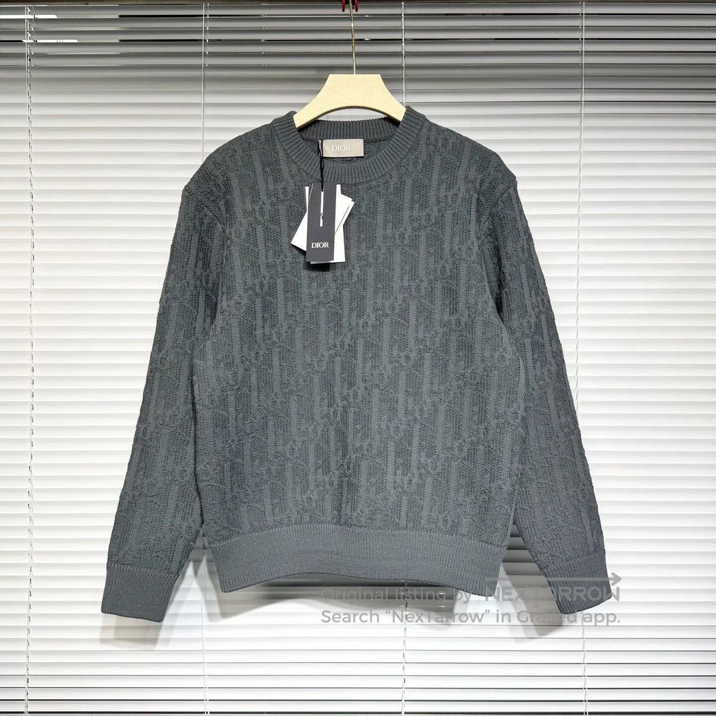 Dior dior knitted sweater with logo oblique print. Size US S / EU 44-46 / 1 - 1 Thumbnail