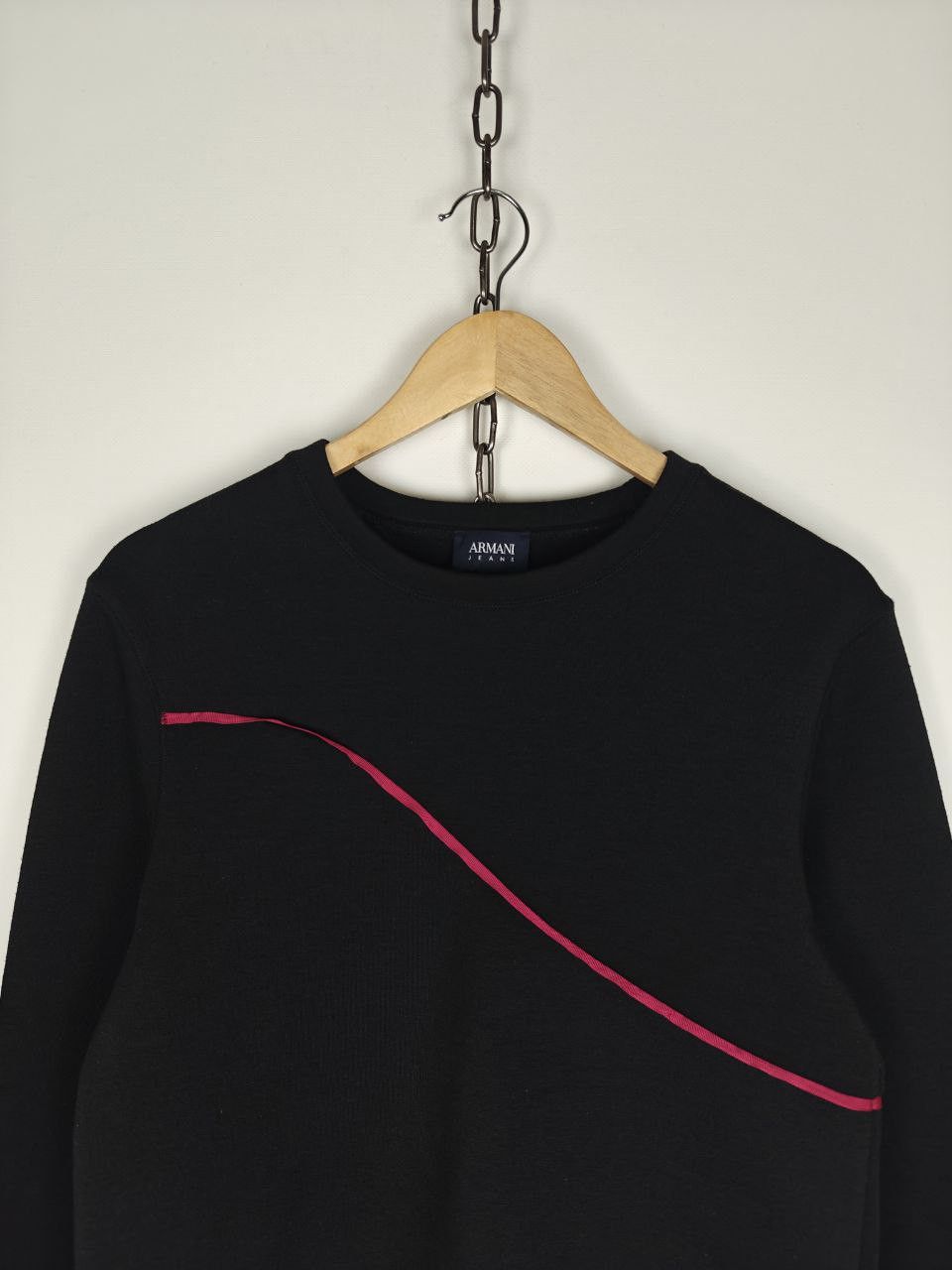 Armani Armani Jeans Sweatshirt Crewneck Black size M Size M / US 6-8 / IT 42-44 - 2 Thumbnail