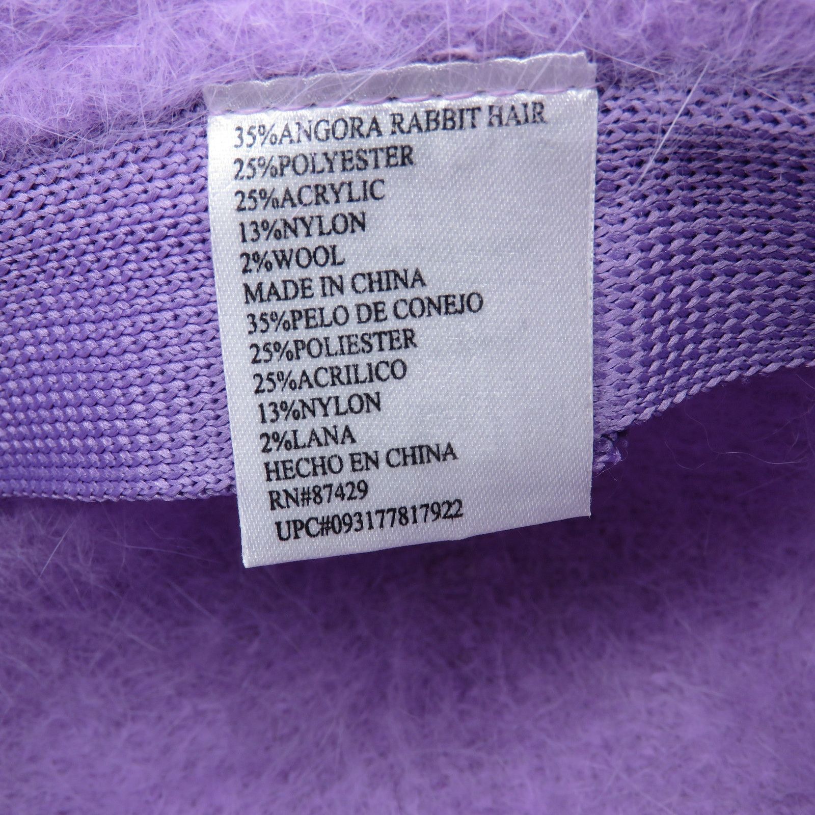 Cider Cider Y2K Pastel Purple Fuzzy Bucket Hat Size ONE SIZE - 5 Thumbnail