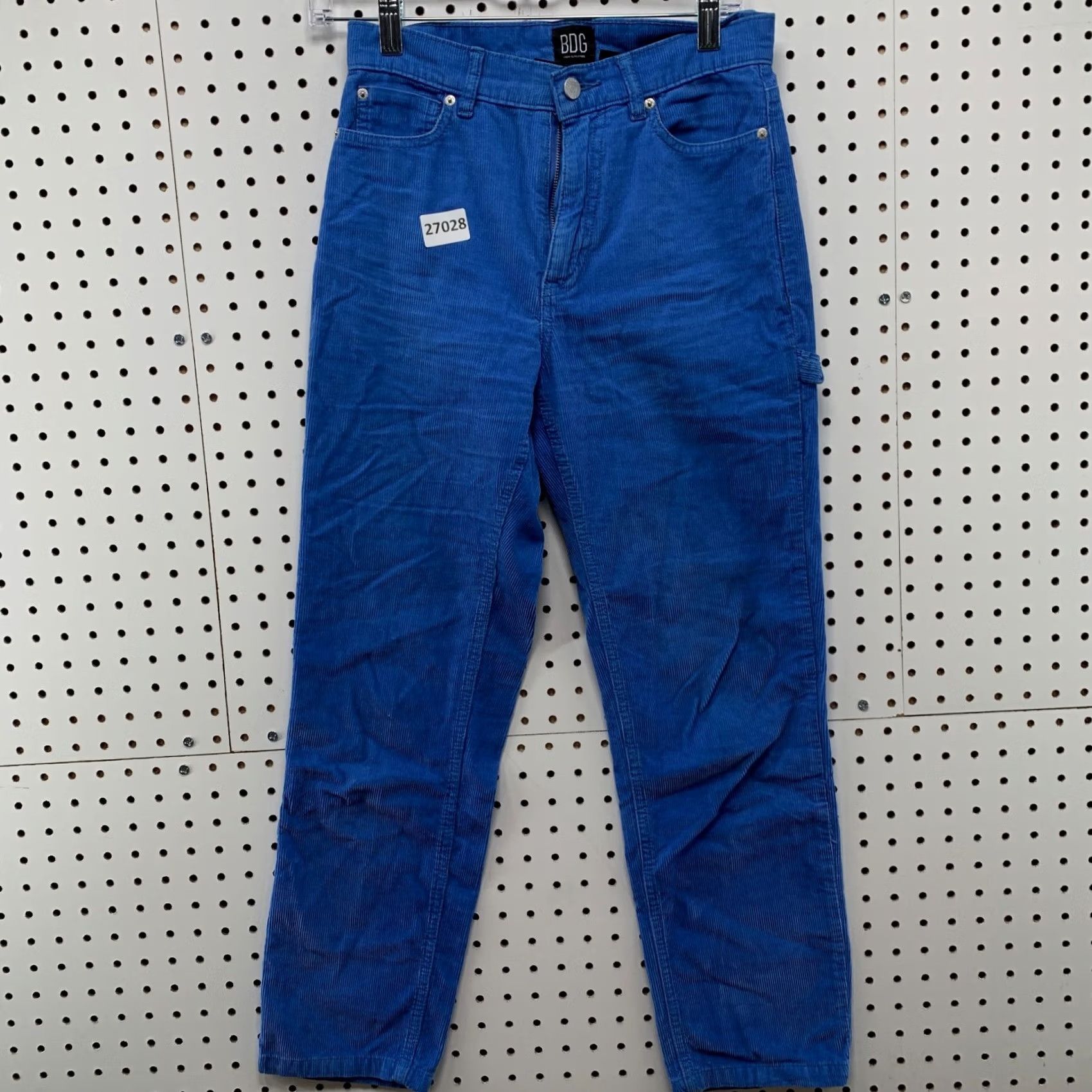 Bdg BDG Corduroy Slim Straight Pants Blue Women's 25 26x26.5 Size 42" / US 20 - 2 Thumbnail