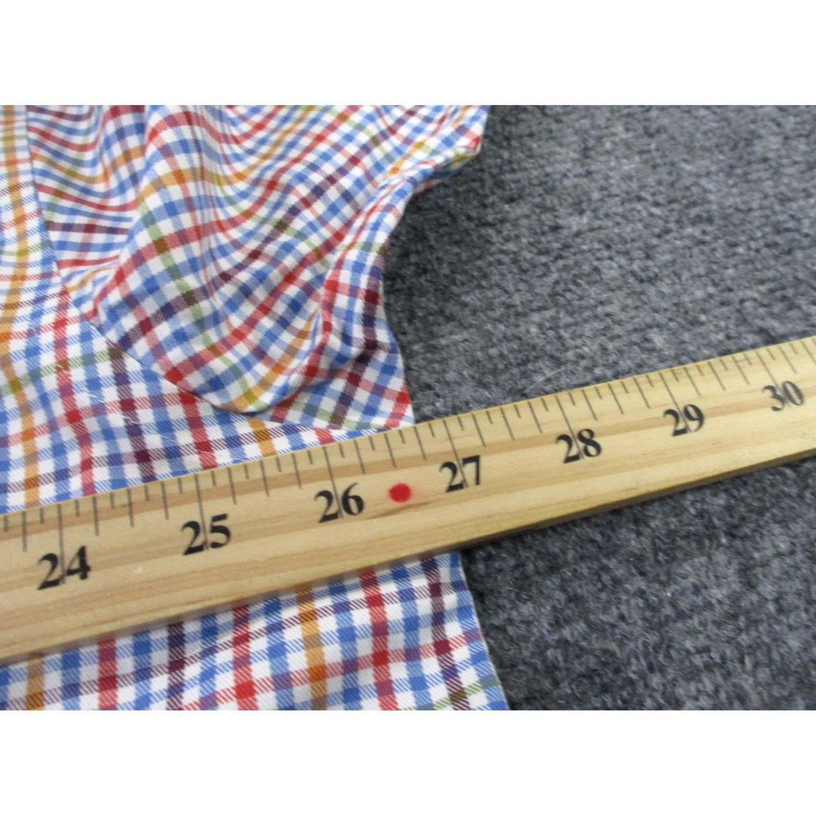Logo 7 Al Dixons Shirt Mens XL Colorful Plaid Dog Logo Button-Up Size US XL / EU 56 / 4 - 5 Thumbnail