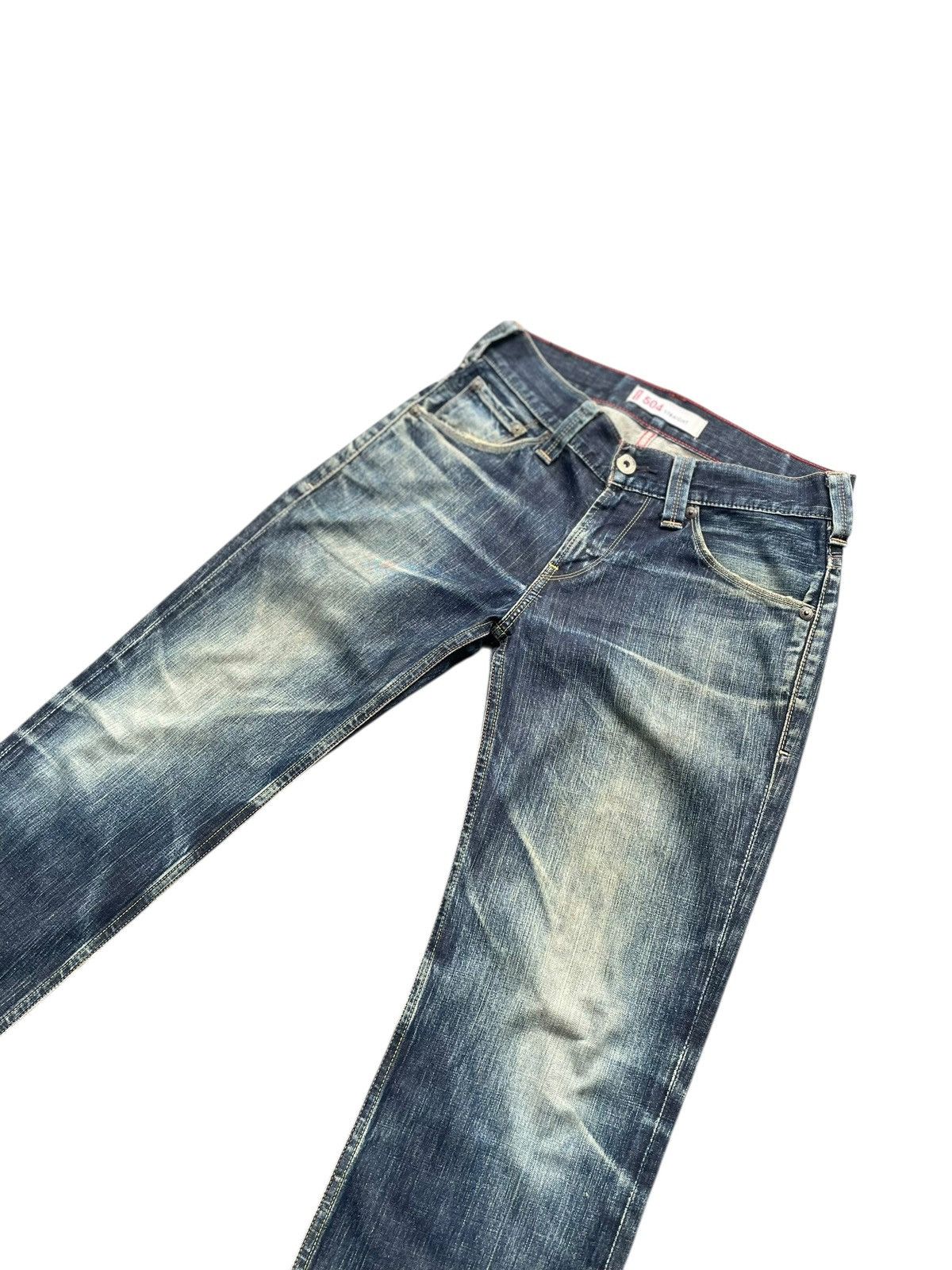 Levi's Levis 504 Faded & Distresed Size US 32 / EU 48 - 2 Thumbnail