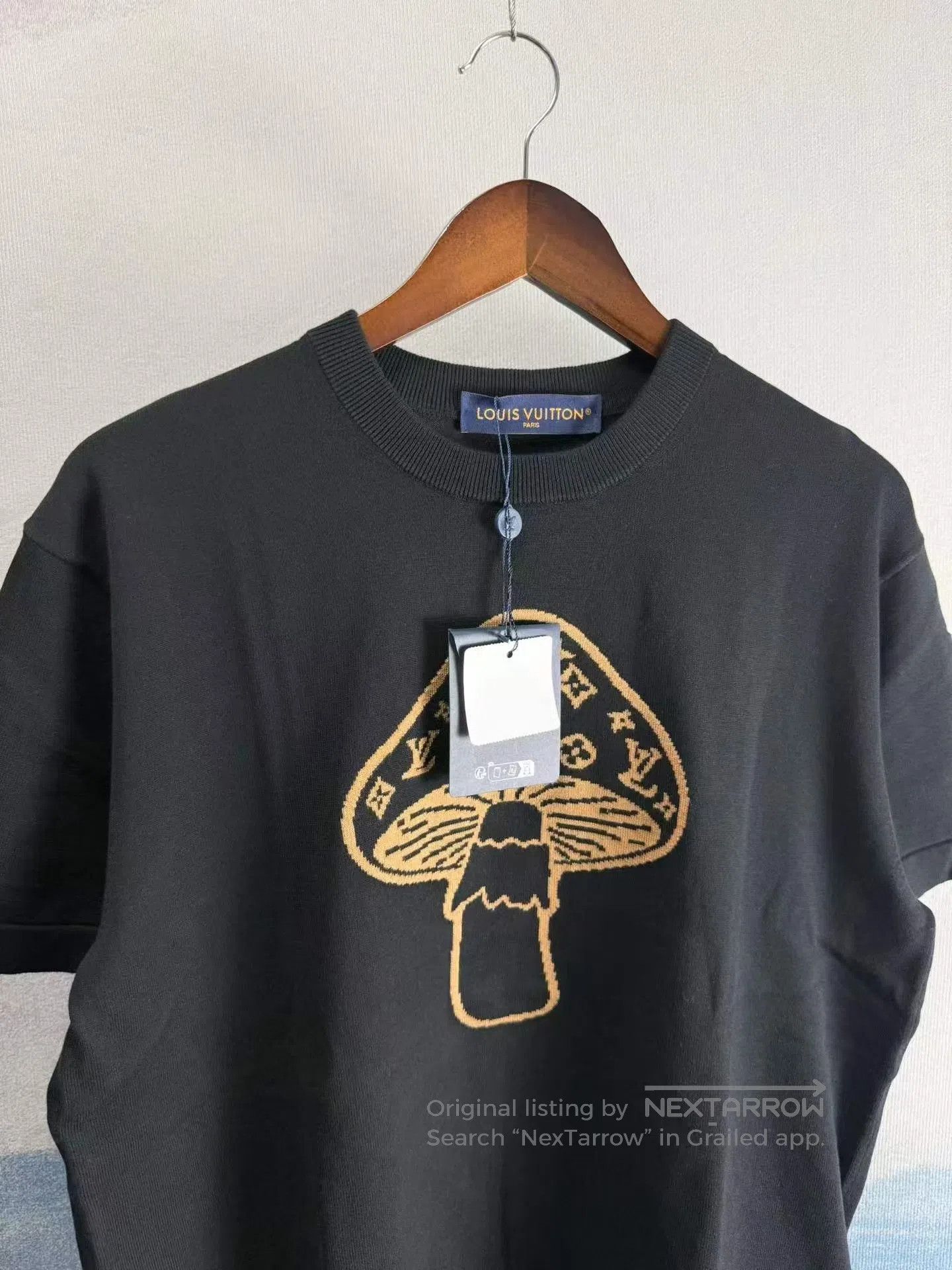 Louis Vuitton Louis Vuitton Black Mushroom Jacquard Knit Short Sleeve S| Size US S / EU 44-46 / 1 - 2 Thumbnail