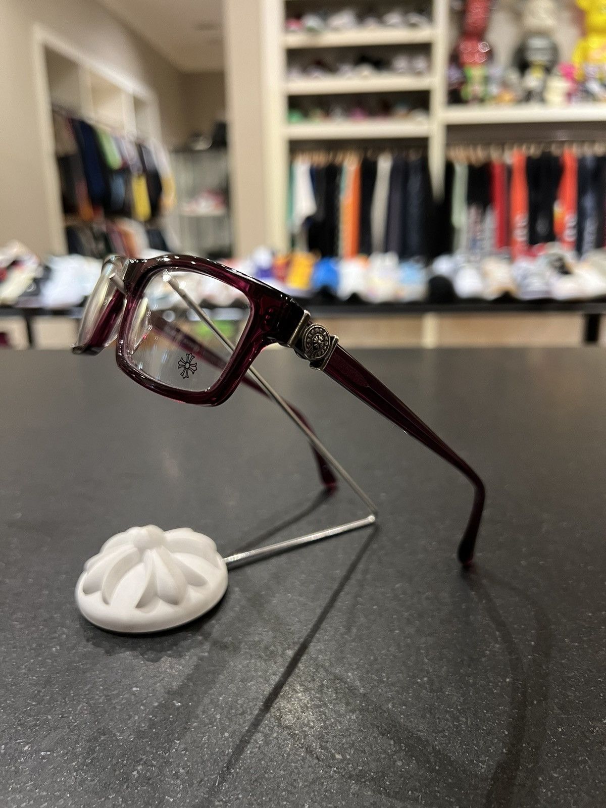 Chrome Hearts Chrome Hearts 'Beef Tomato' Optical Glasses | Grailed