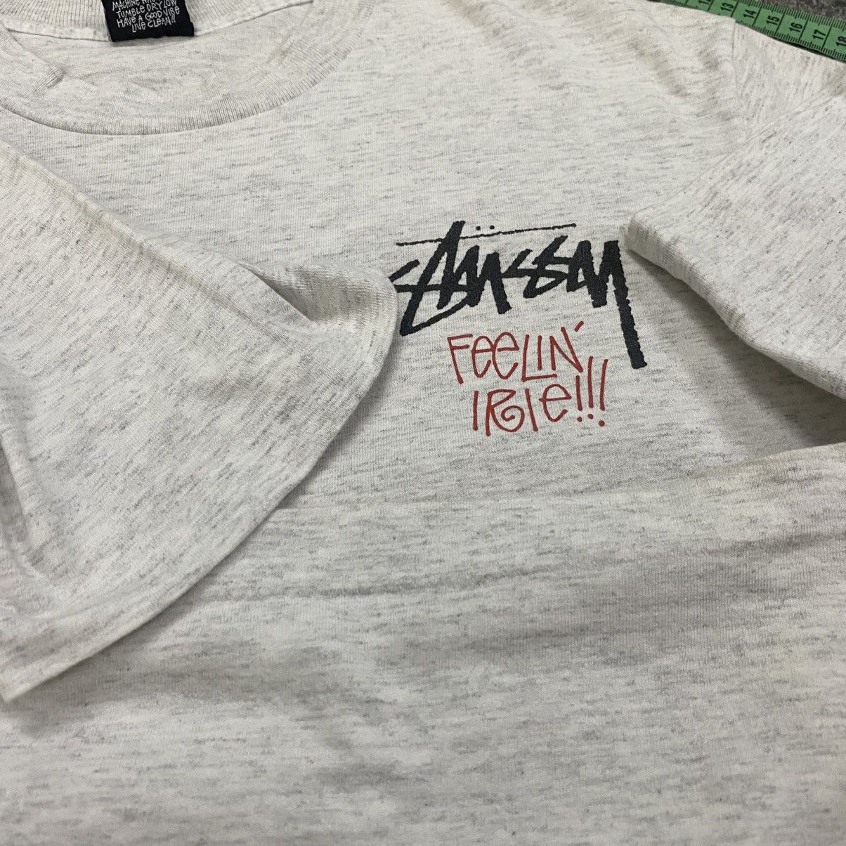Stussy × Vintage Vintage 90s Stussy Rasta L Size Grey Colour Single Stitch Size US L / EU 52-54 / 3 - 10 Thumbnail