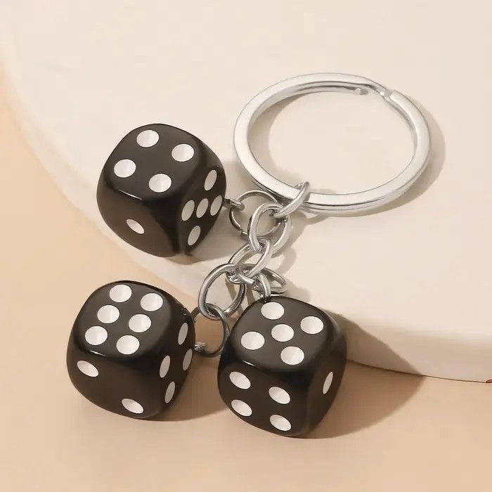 Jewelry Dice Keychain Size ONE SIZE - 3 Thumbnail