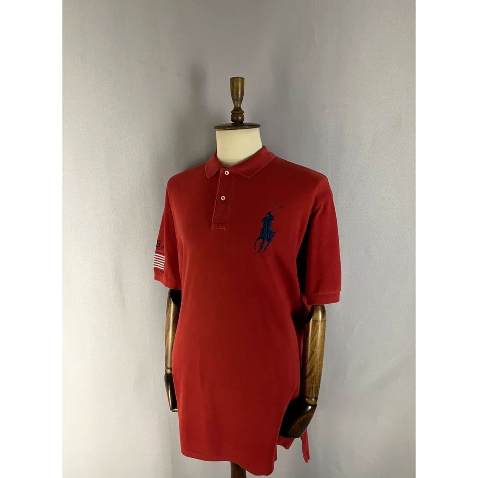 Polo Ralph Lauren Polo By Ralph Lauren Polo Shirt Mens 2XL Red Cotton USA Short Sleeve Size US XXL / EU 58 / 5 - 2 Thumbnail