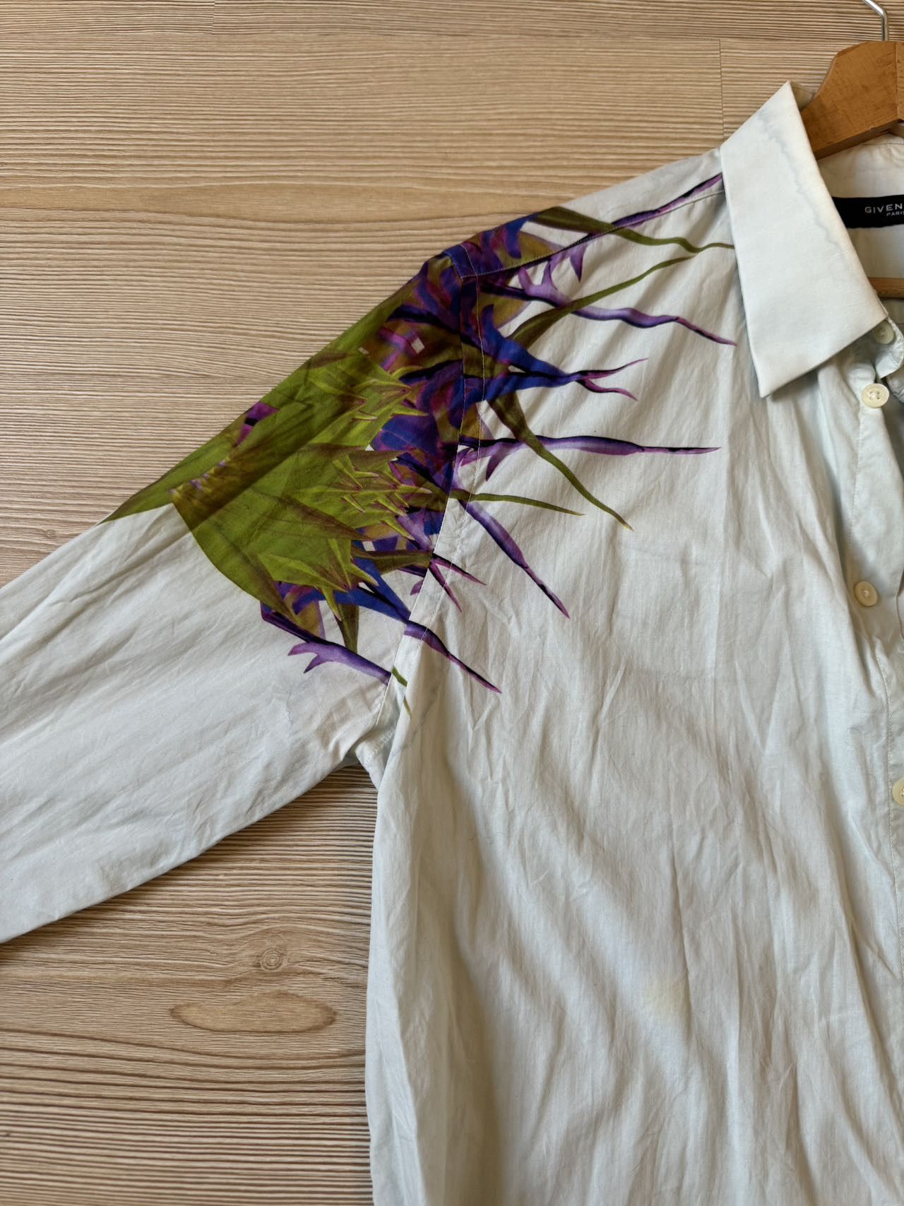 Givenchy S/S 2012 Givenchy Birds of Paradise Button-up Shirt Size US L / EU 52-54 / 3 - 3 Thumbnail