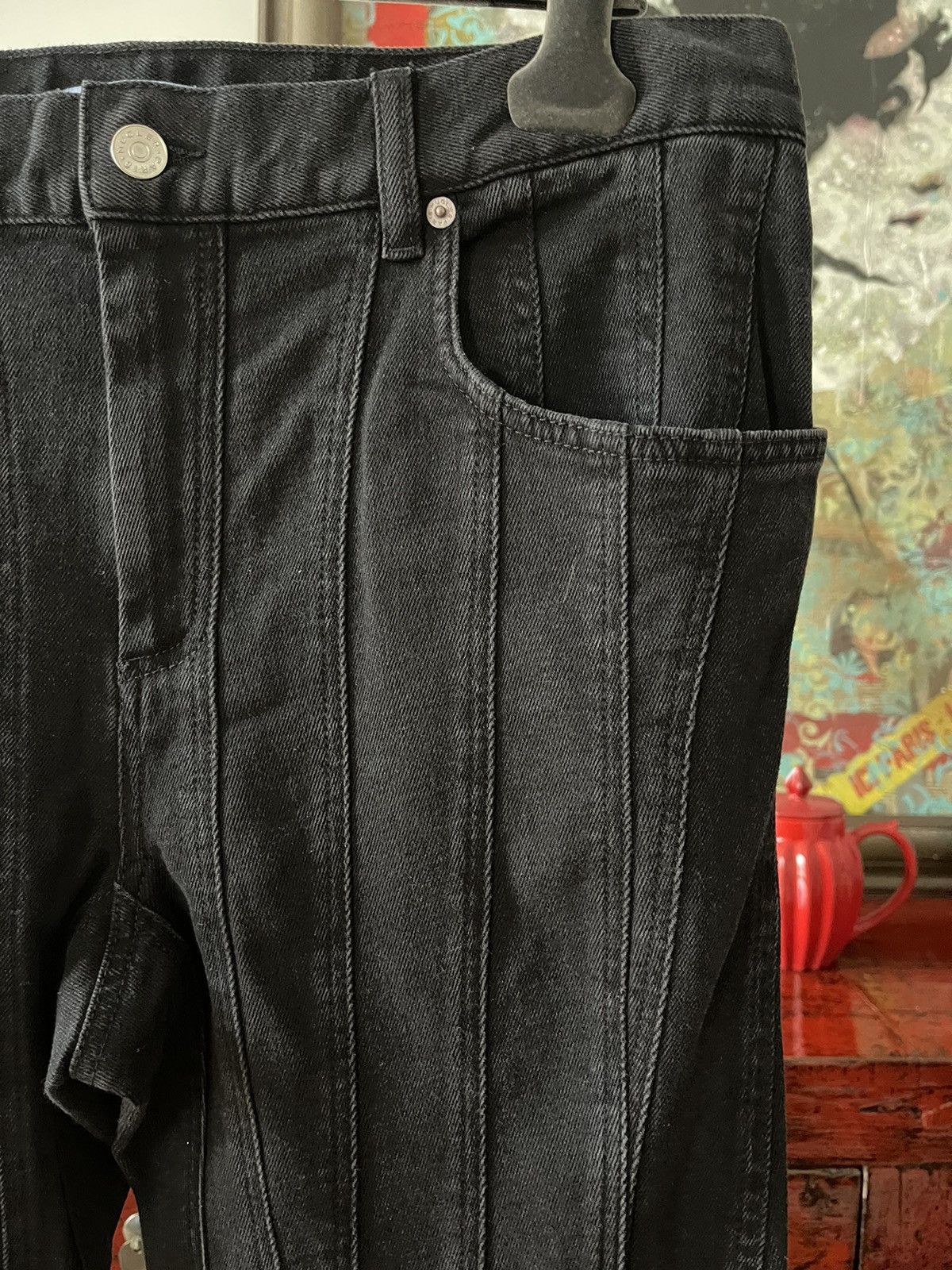 Mugler Mugler Spiral Denim Pants Size US 32 / EU 48 - 2 Thumbnail