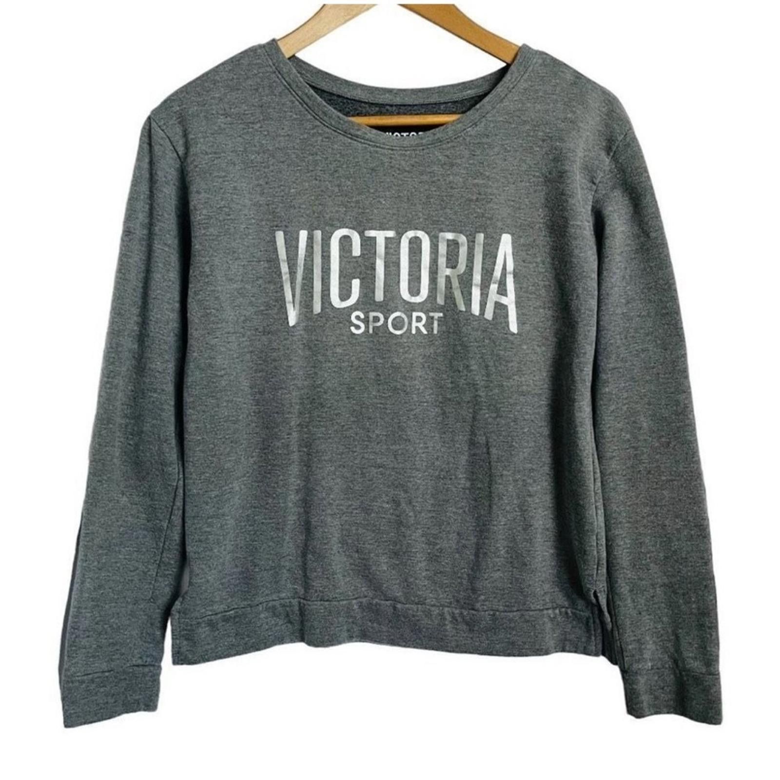 Designer Victoria's Secret Gray Sweatshirt Size S / US 4 / IT 40 - 1 Thumbnail