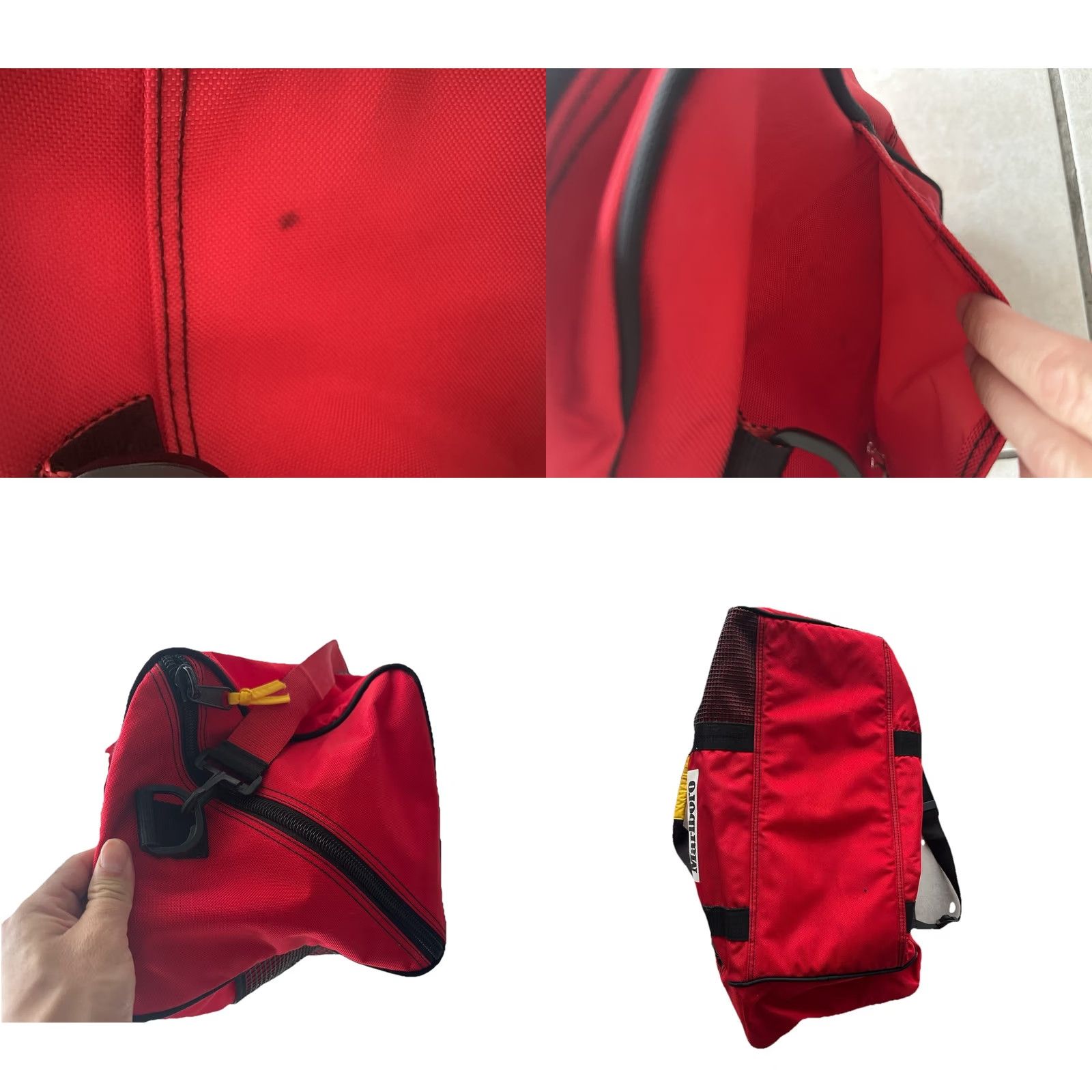 Marlboro VINTAGE Marlboro Adventure Team Duffel Bag Large Red 90s Shoulder Strap & Pockets Vtg Size ONE SIZE - 8 Thumbnail