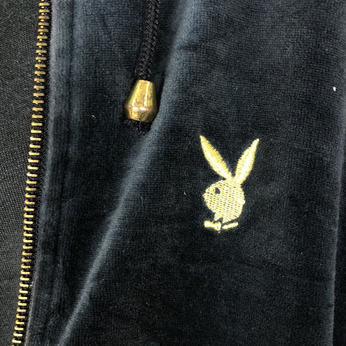 Japanese Brand 🔥Vtg Velvet Jacket Playboy Side Tape Design Big Logo Size US L / EU 52-54 / 3 - 17 Thumbnail