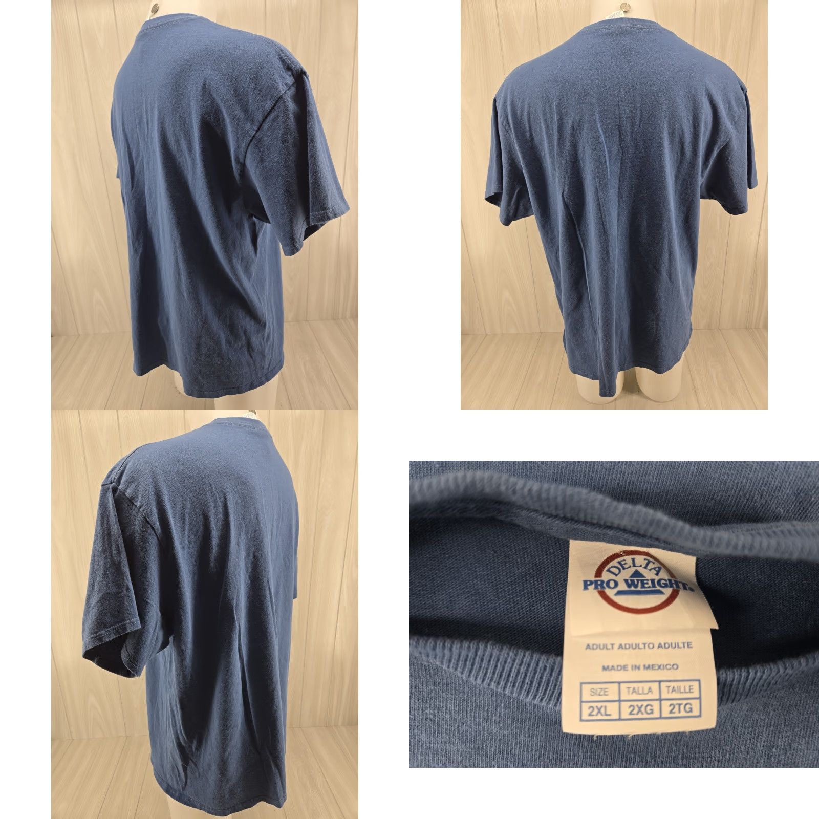 Delta VINTAGE CHUBBS PETERSON Golf Tournament T-SHIRT 2XL Blue Happy Gilmore Mens Shirt Short Sleeve Size US XXL / EU 58 / 5 - 8 Thumbnail