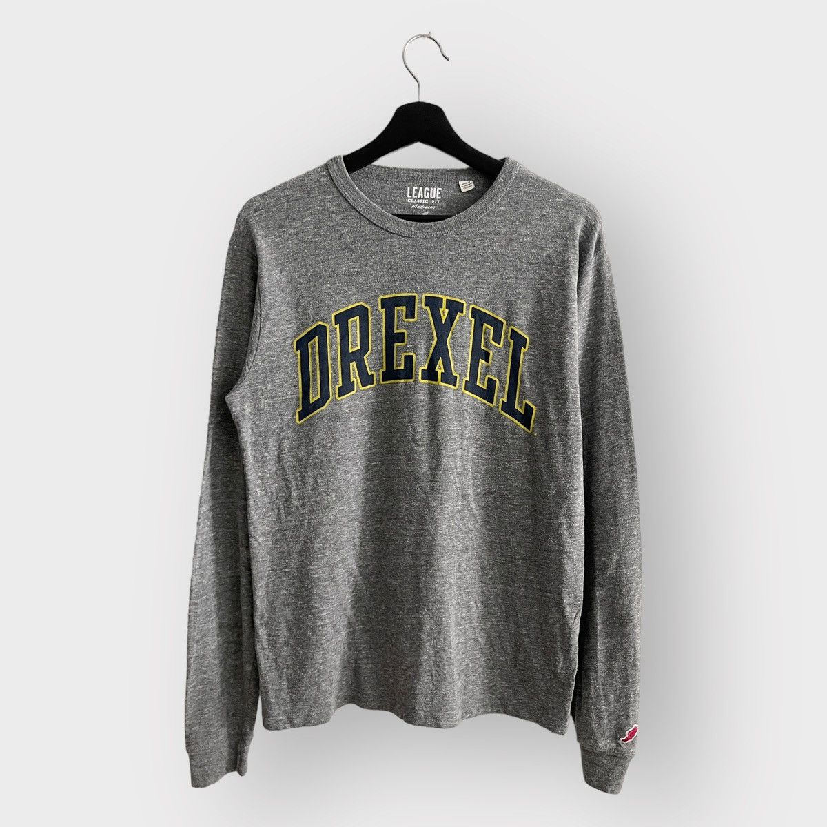 Vintage STEAL! Vintage 2000s Drexel Jumbo Logo LS Tee Size US M / EU 48-50 / 2 - 1 Thumbnail