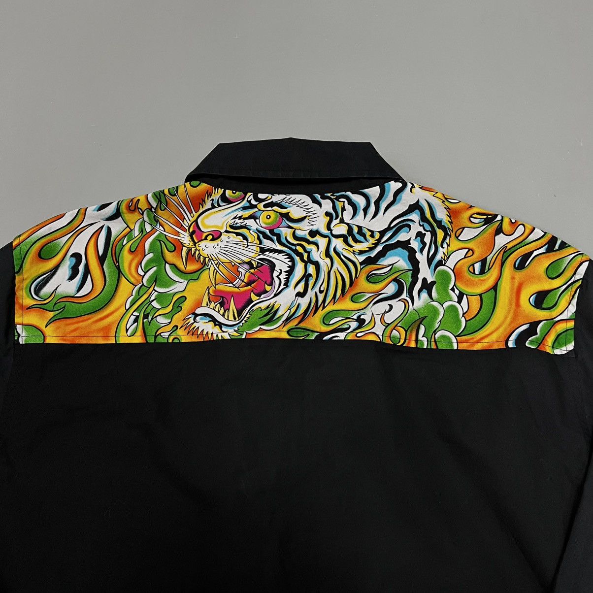 Christian Audigier × Ed Hardy × Vintage Vintage Ed Hardy shirt black big logo Size US XL / EU 56 / 4 - 16 Thumbnail