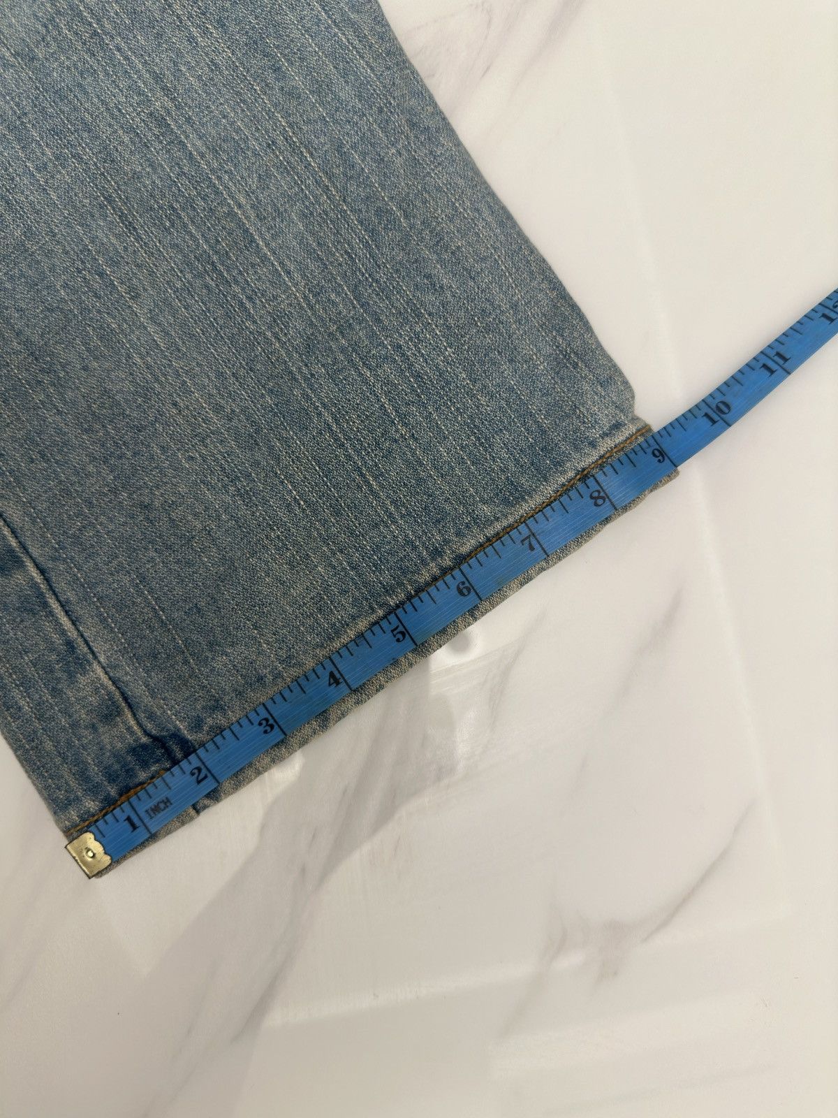 Blue Blue Japan × If Six Was Nine Blue Moon Blue Denim Jeans With Embroidered Pocket Size US 33 - 15 Thumbnail