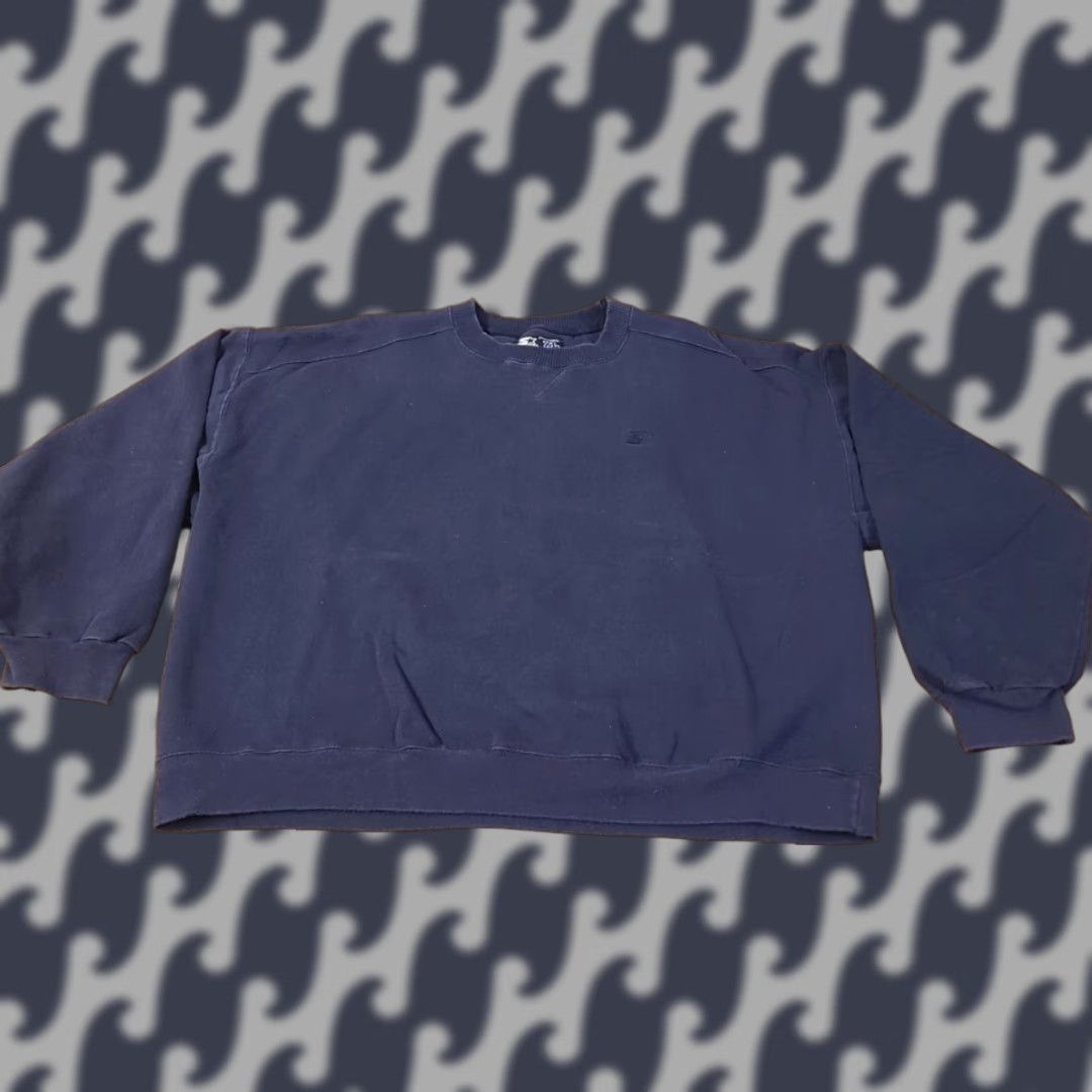 Starter VINTAGE Starter Pro80 Heavyweight Crewneck Sweatshirt Mens XL Navy Blue Size US XL / EU 56 / 4 - 1 Thumbnail