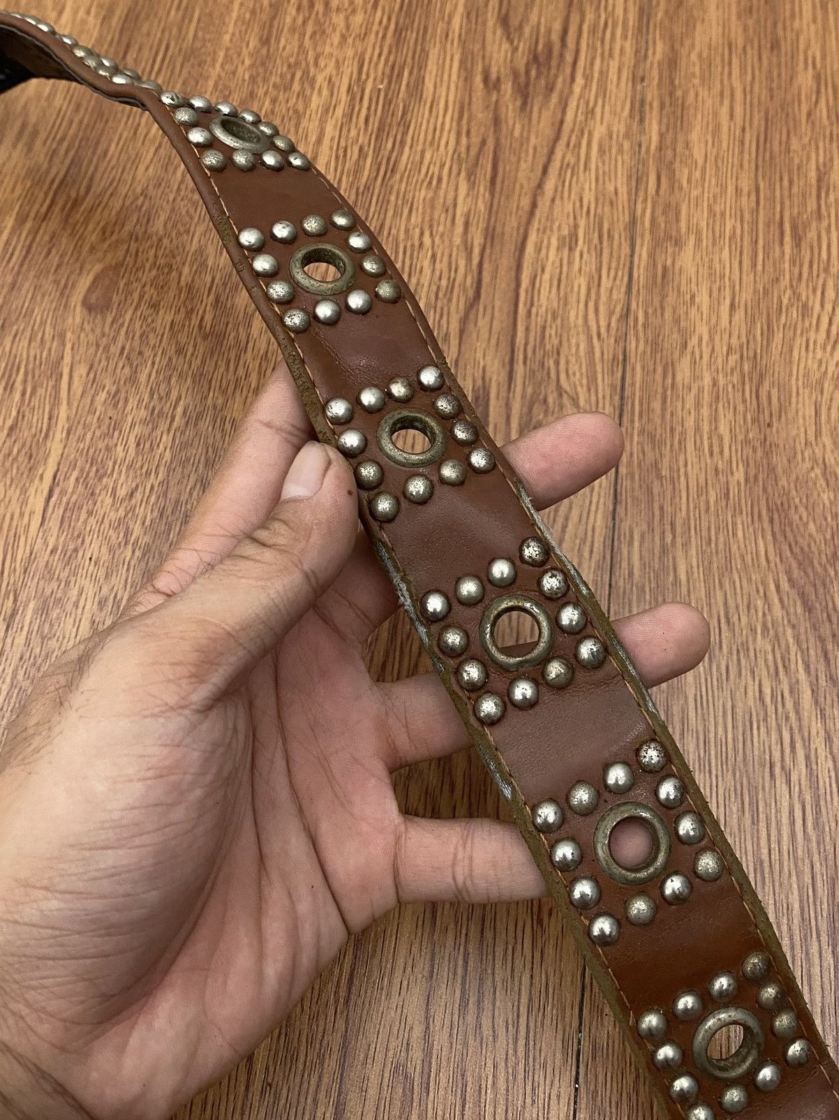 If Six Was Nine × Japanese Brand × KMRii Studded brown belt Size ONE SIZE - 3 Thumbnail