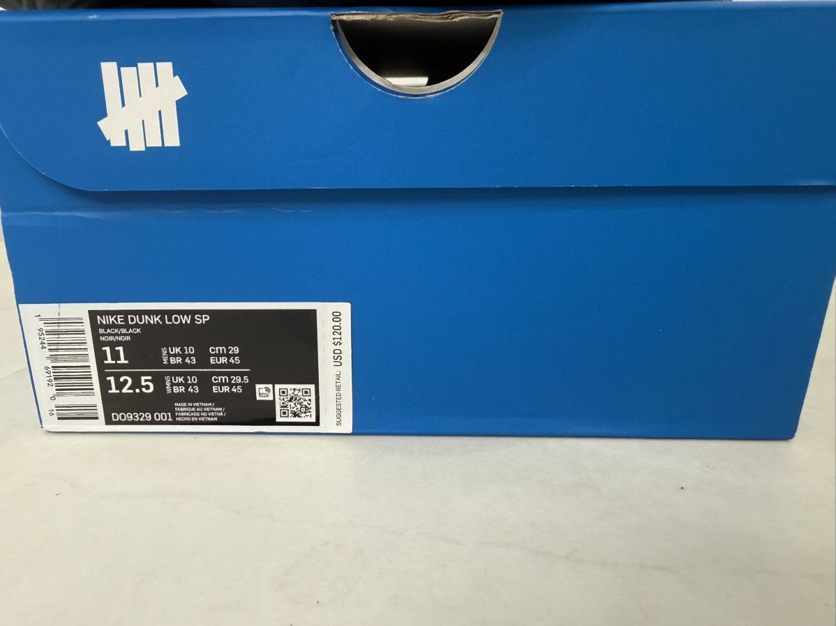Nike × Undefeated Undefeated × Nike Dunk Low 'Dunk vs AF1' Size 11 Used Size US 11 / EU 44 - 3 Thumbnail