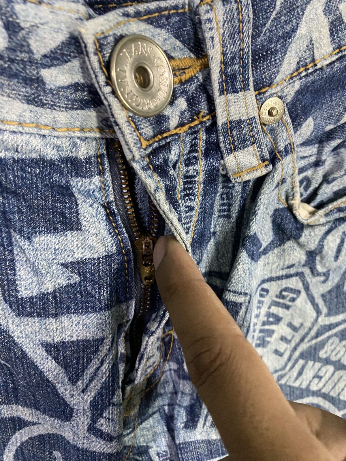 Japanese Brand Co&lu denim full printed kapital style Size US 30 / EU 46 - 9 Thumbnail