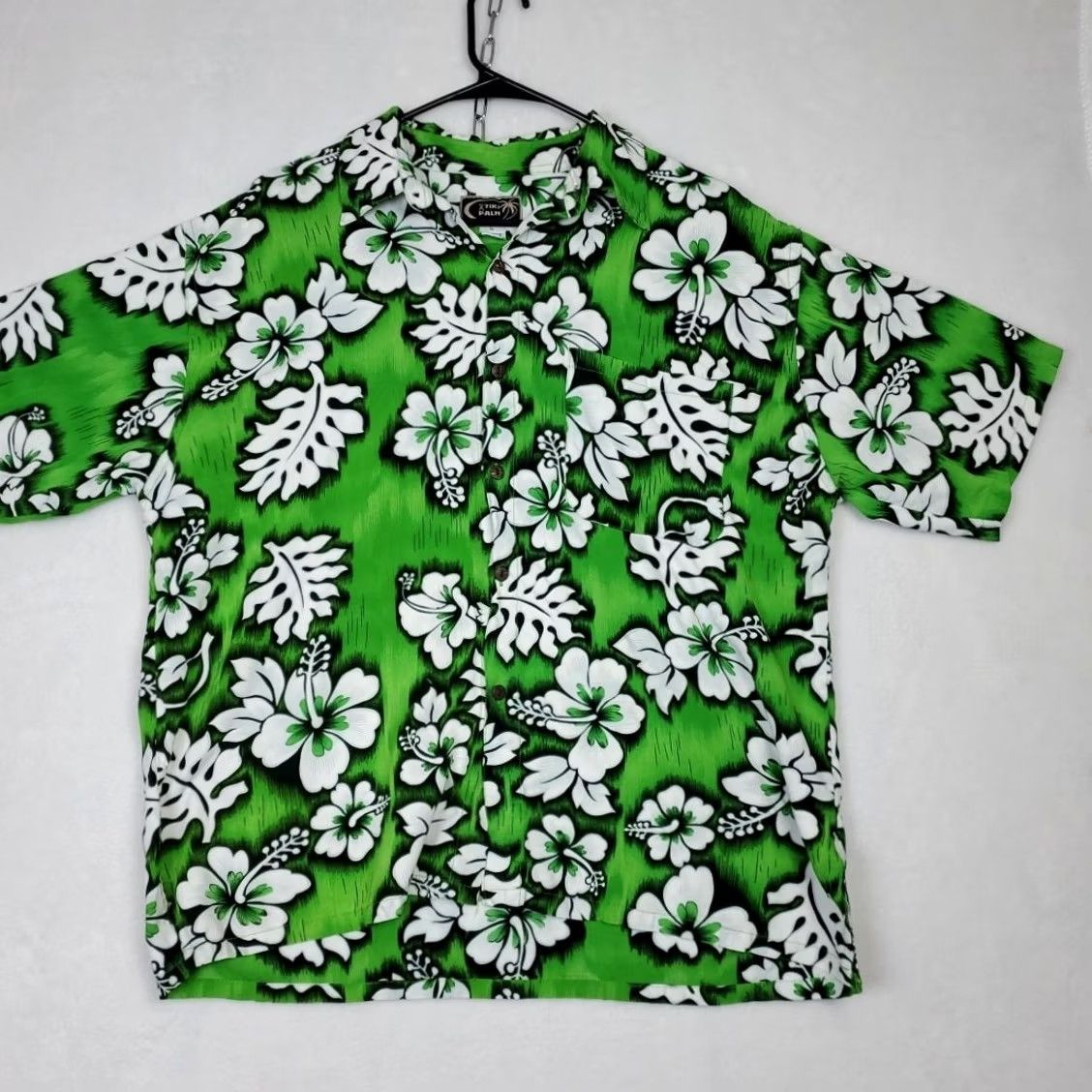 Vintage VINTAGE Tiki Palm South Pacific Aloha Shirt Mens XL Green 100% Rayon Short Sleeve Hawaiian Sportswear Size US XL / EU 56 / 4 - 3 Thumbnail