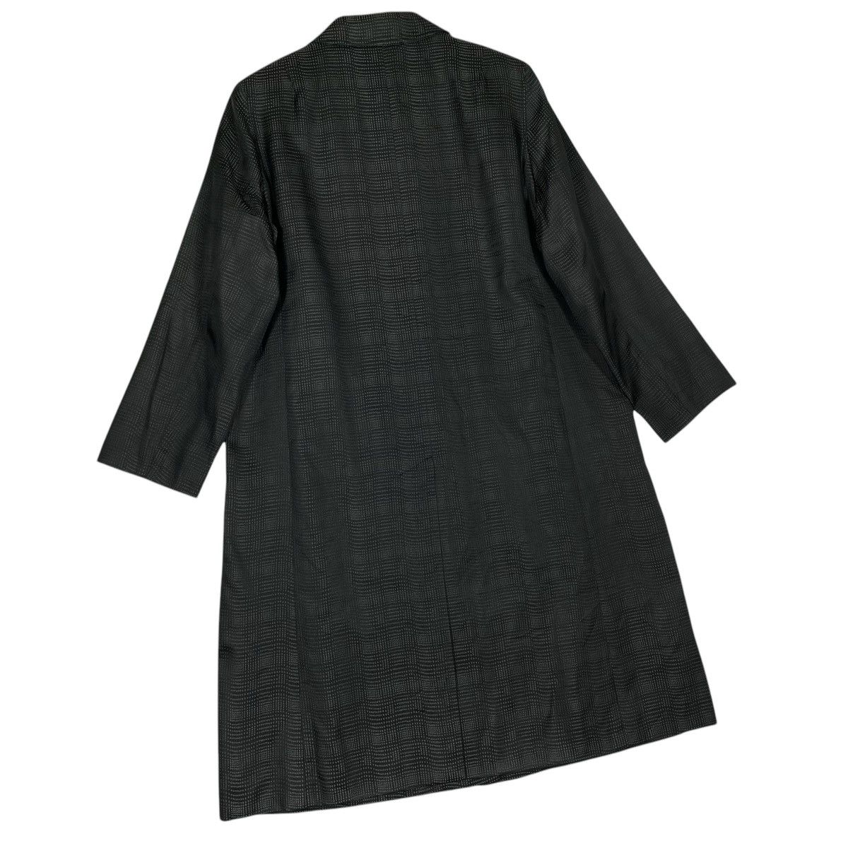 Aquascutum Aquascutum London Vintage Silk Blend Coat Black Textured Size L / US 10 / IT 46 - 9 Thumbnail