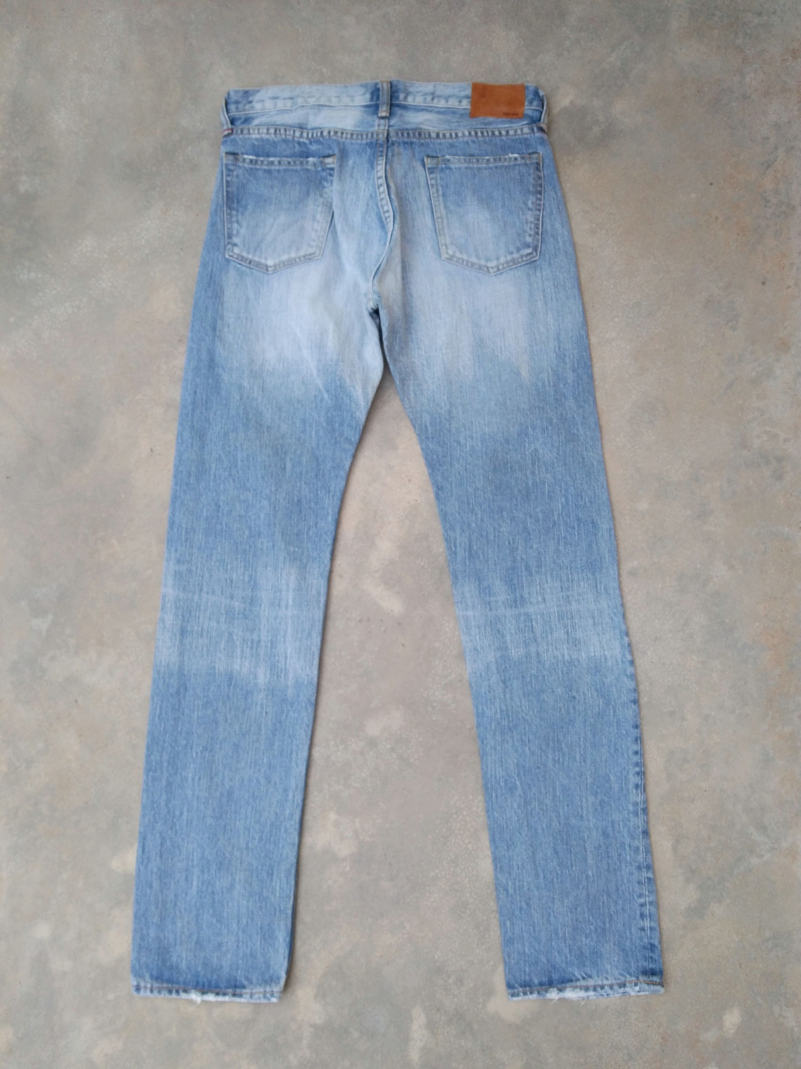 Japanese Brand Vintage Faded Blue Eternal Distressed Jeans 29x30 Size US 29 - 2 Thumbnail